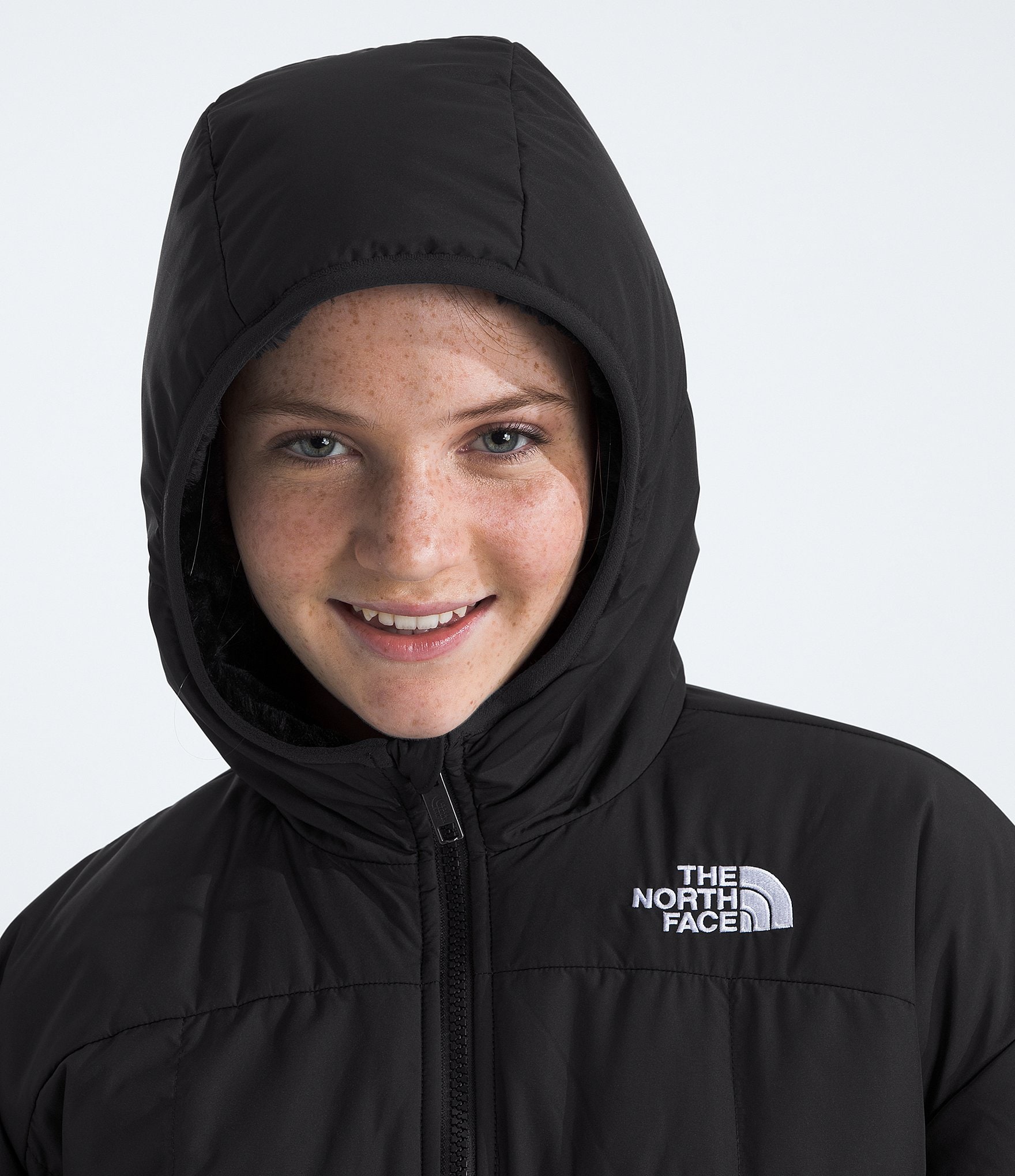 The North Face Little/Big 6-16 Girls Long Sleeve Reversible Shasta Short Parka Jacket