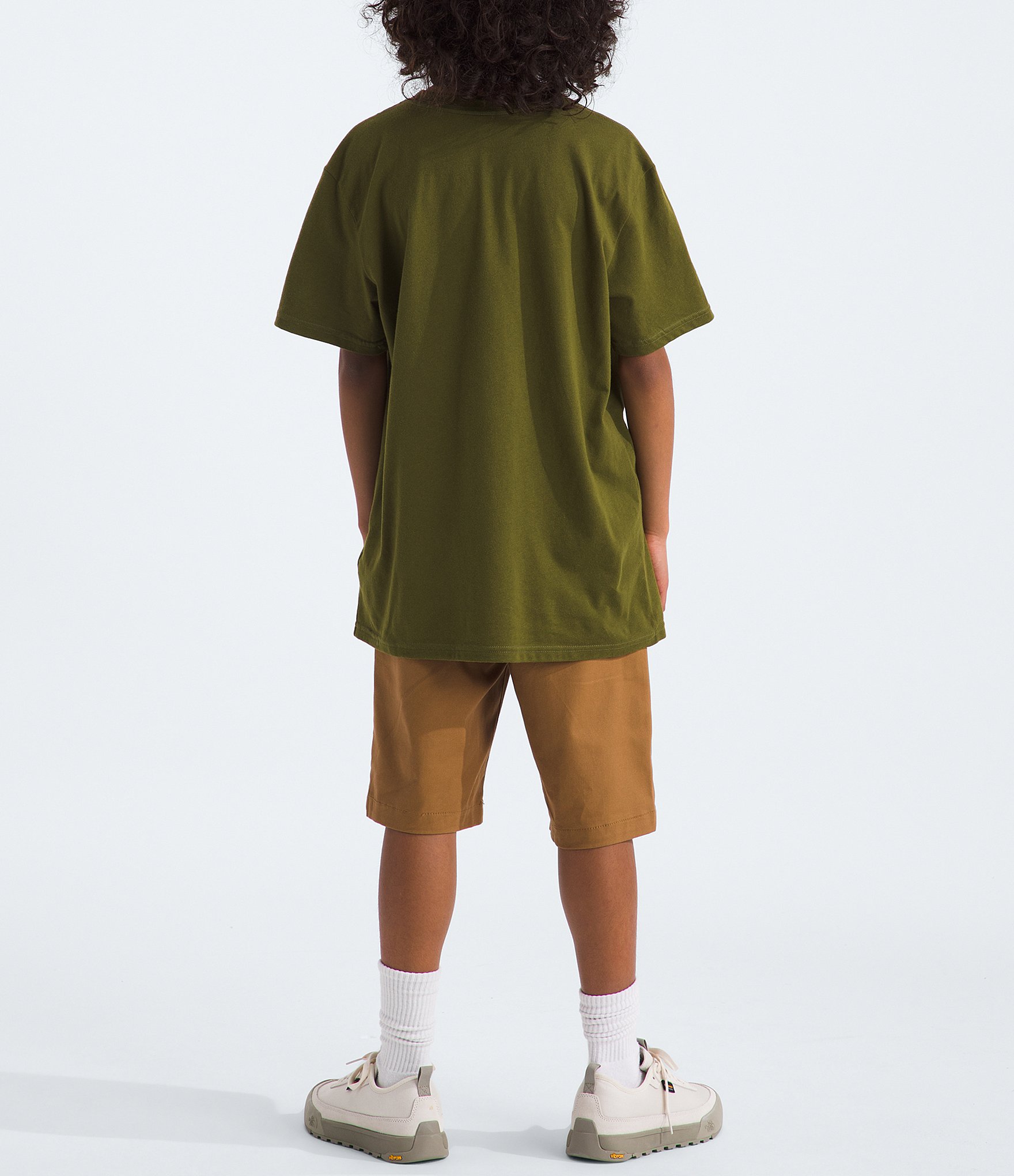 The North Face Little/Big Boys 6-16 Short Sleeve Olive Explore Logo T-Shirt