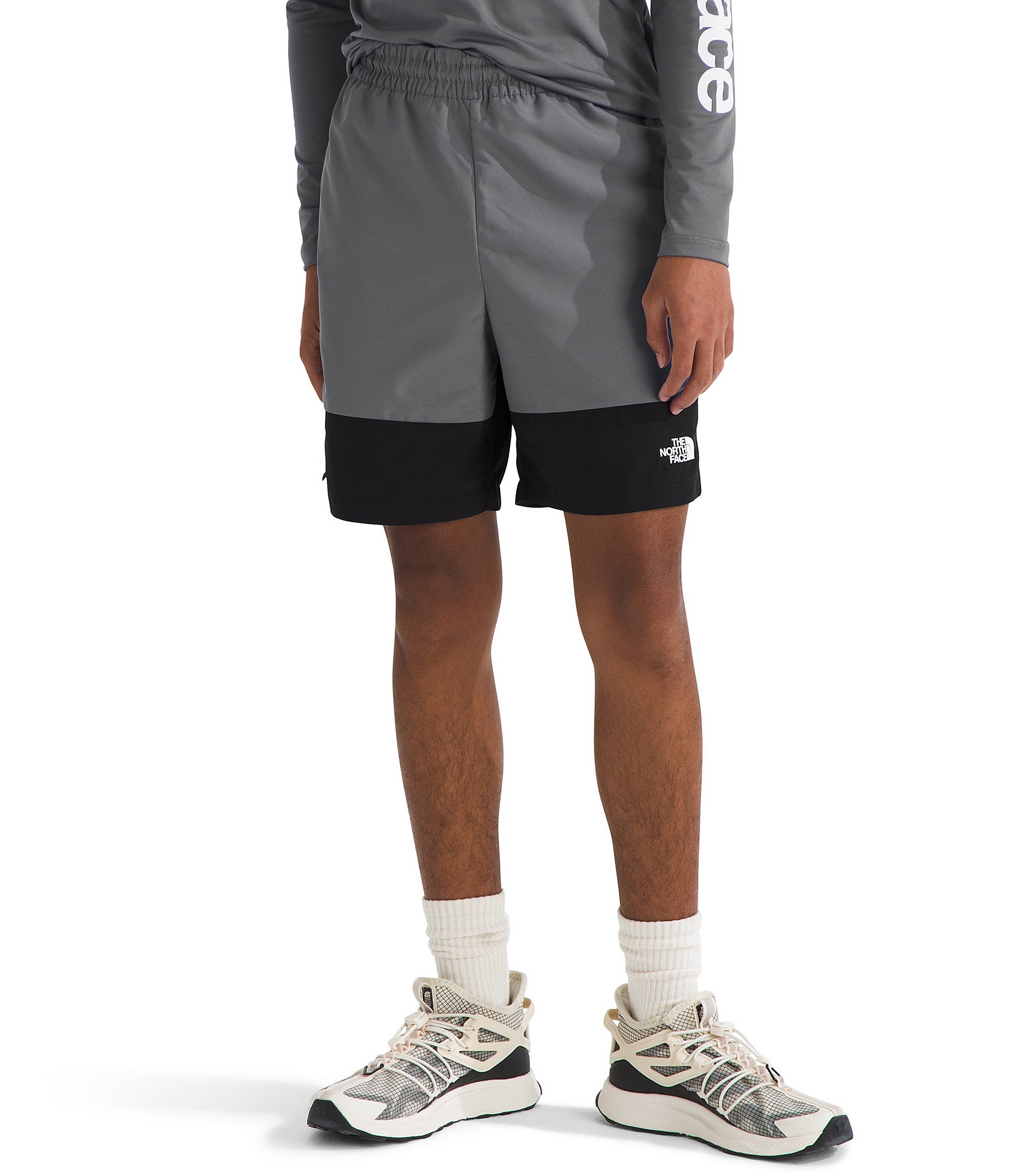 The North Face Little/Big Boys 6-18 Class V Pathfinder Water-Changing-Print Pull-On Shorts
