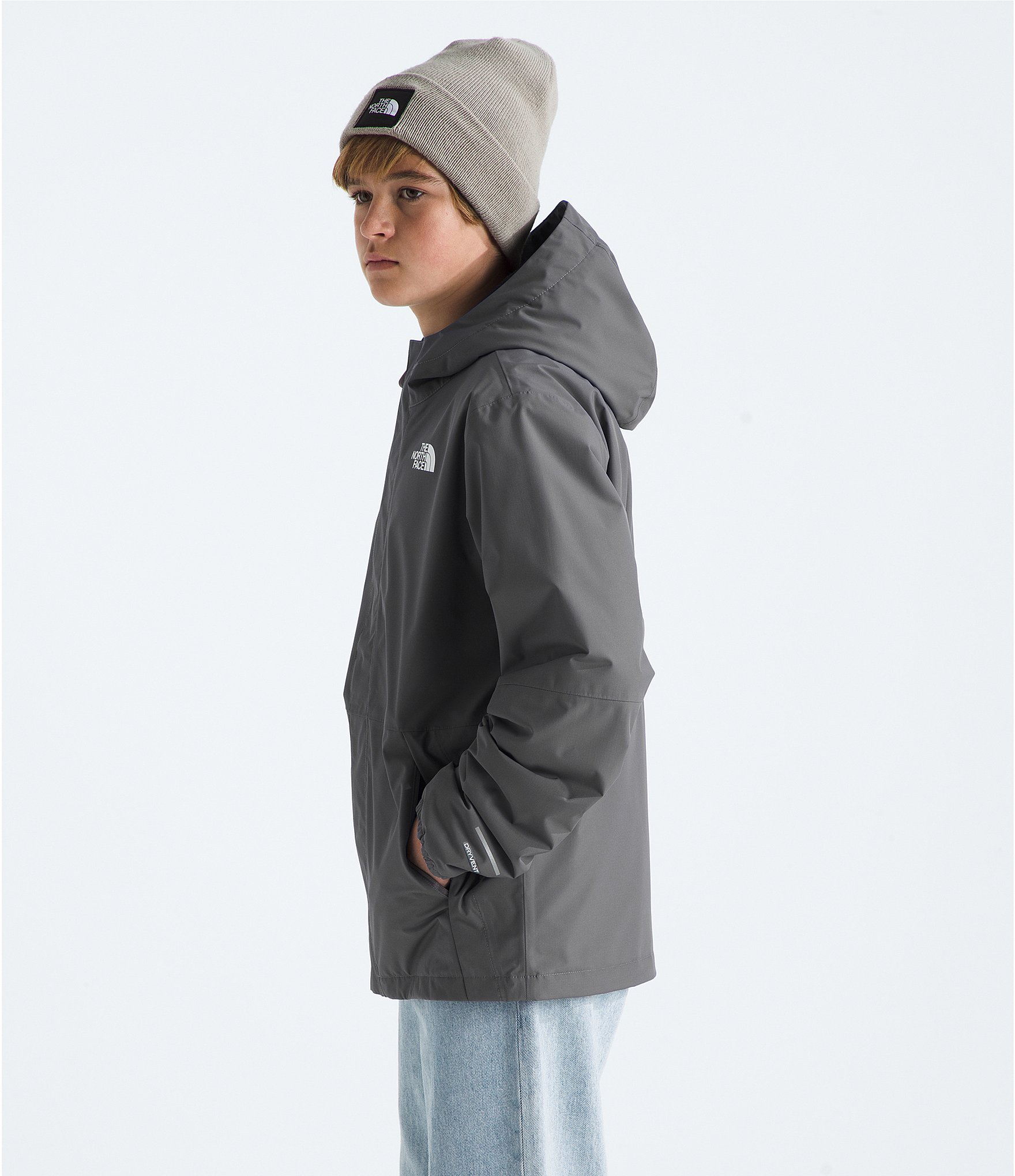 The North Face Little/Big Boys Long-Sleeve Hooded Solid Anatora Rain Jacket