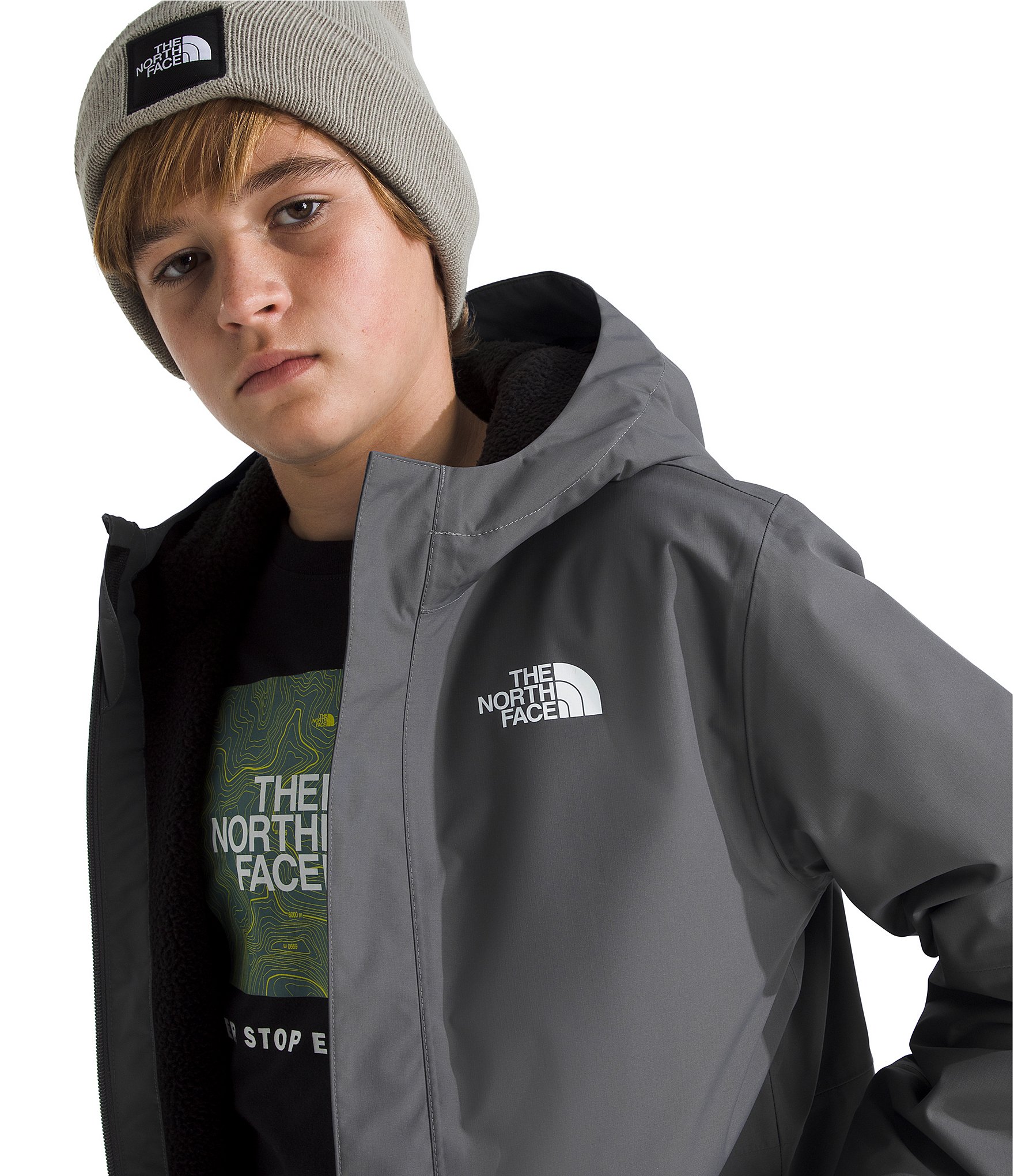 The North Face Little/Big Boys Long-Sleeve Hooded Solid Anatora Rain Jacket