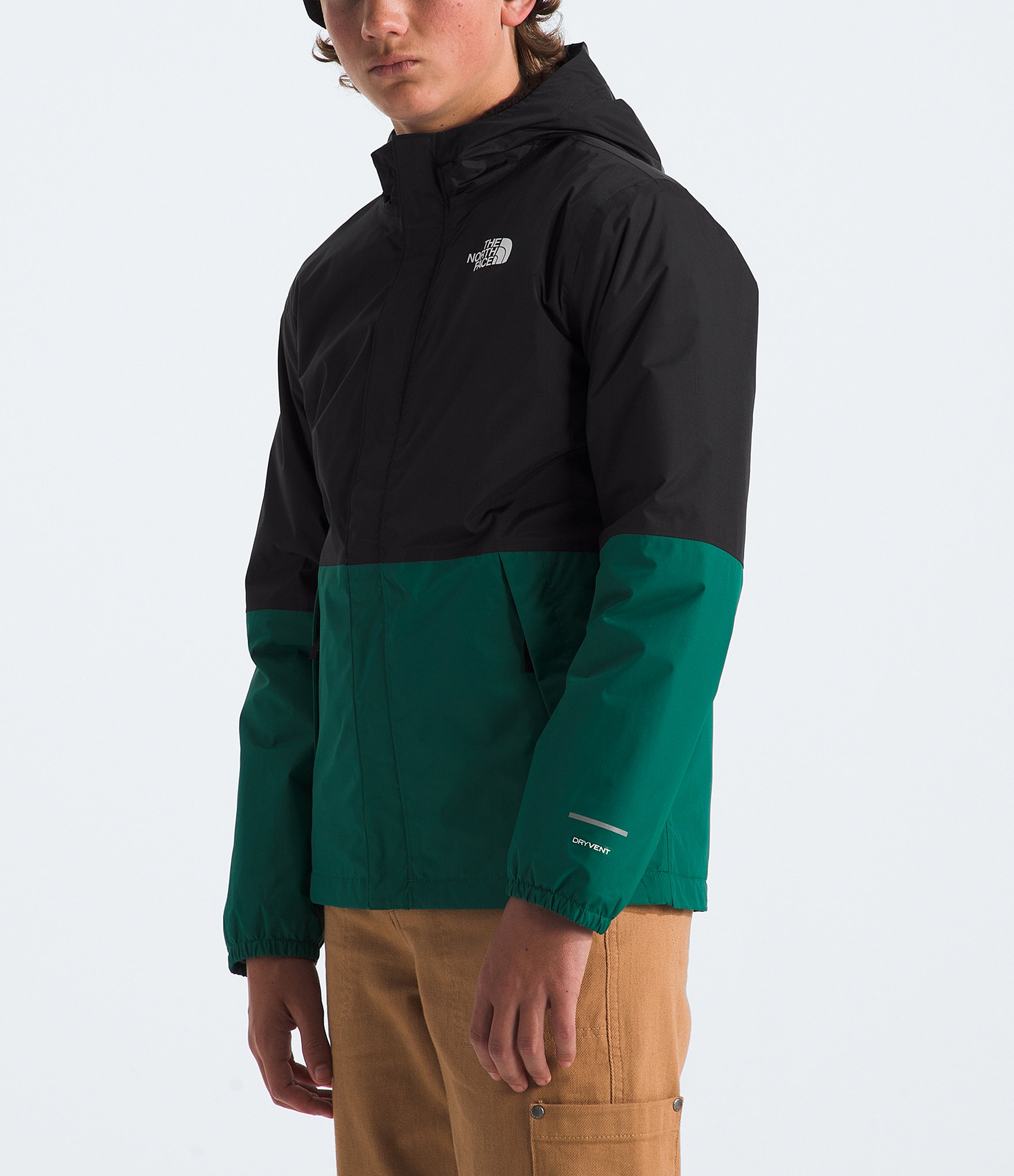 The North Face Little/Big Boys 6-18 Long Sleeve Warm Antora Hooded Rain Jacket