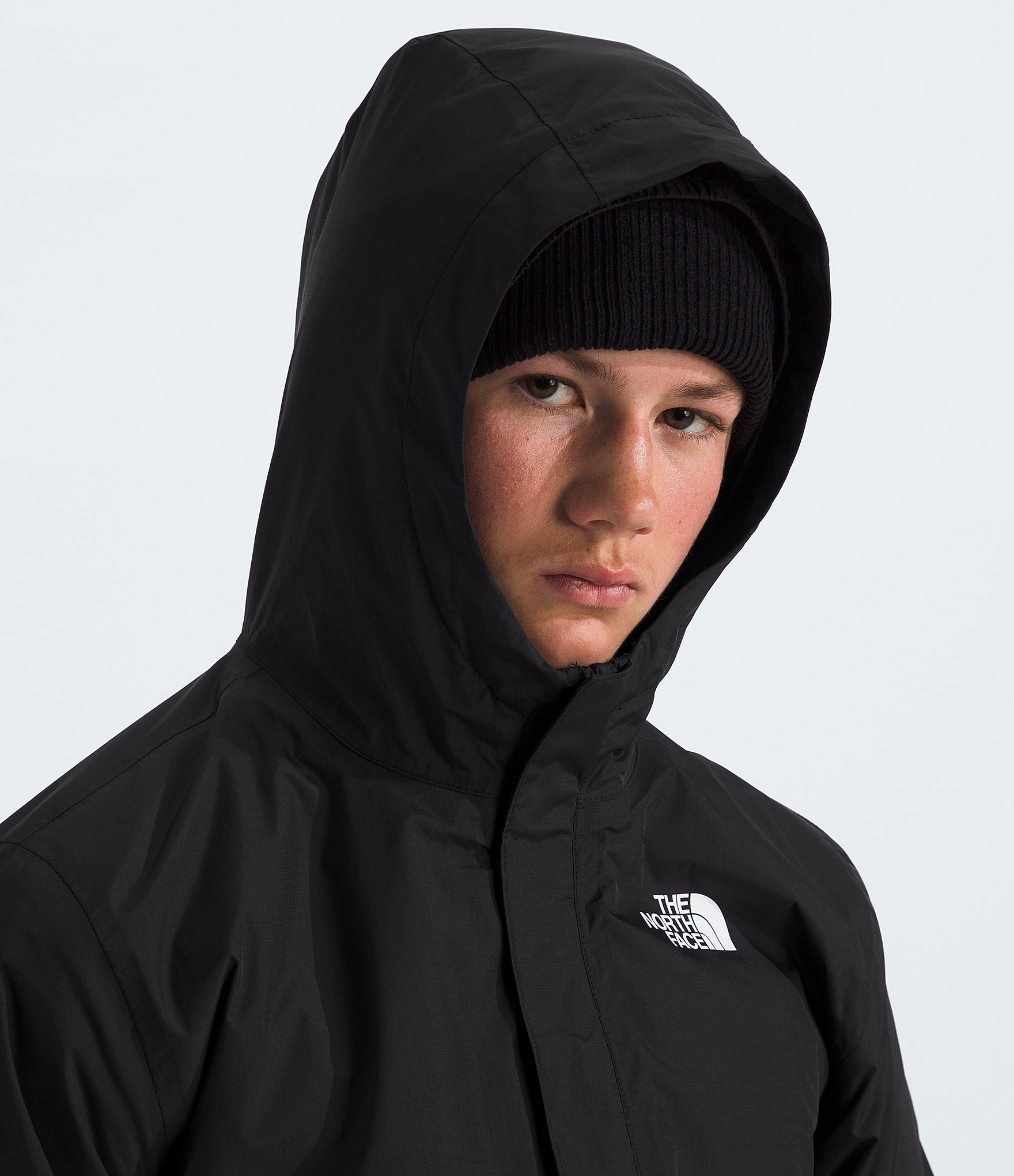 The North Face Little/Big Boys 6-18 Long Sleeve Warm Antora Hooded Rain Jacket