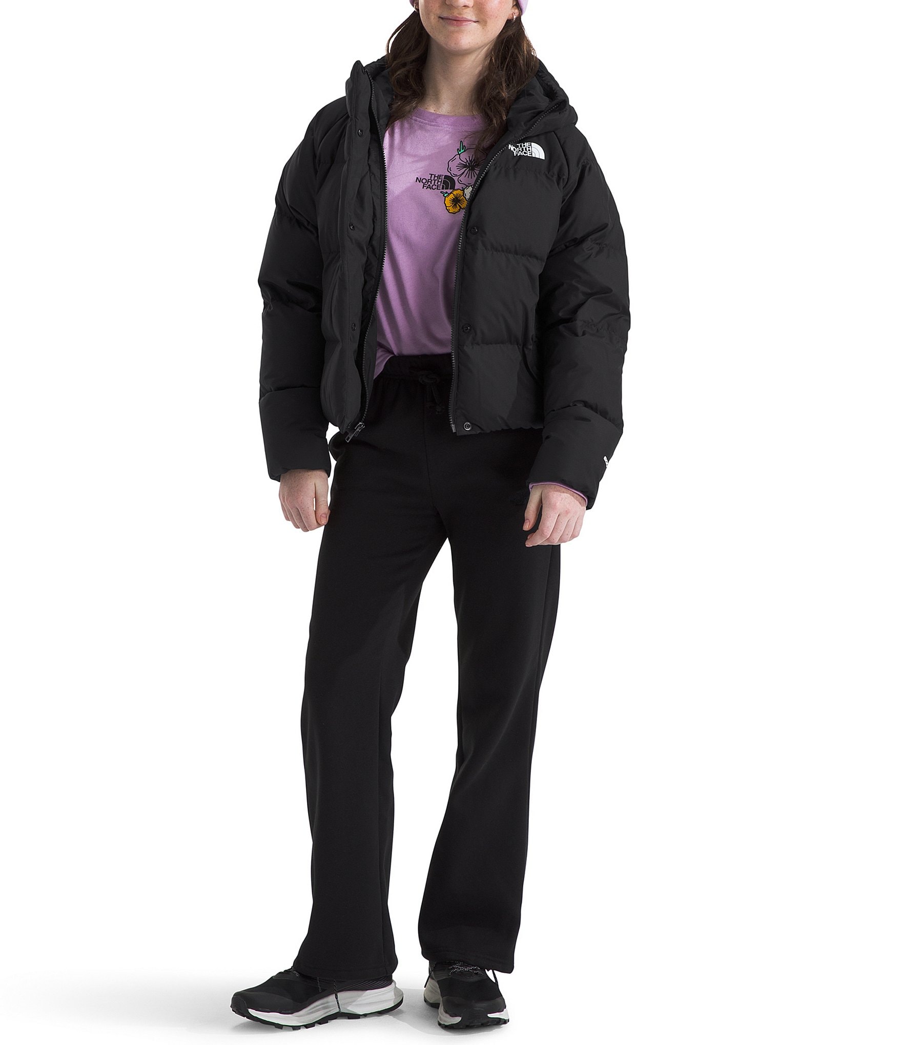 The North Face Little/Big Girl North Down Hooded Ski Jacket