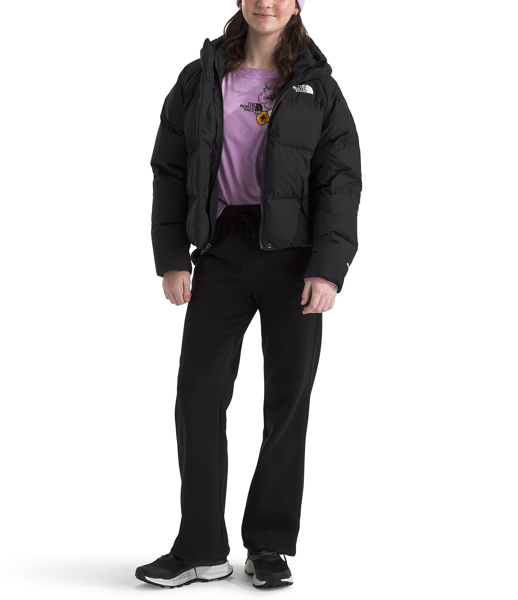 The North Face Little/Big Girl North Down Hooded Ski Jacket
