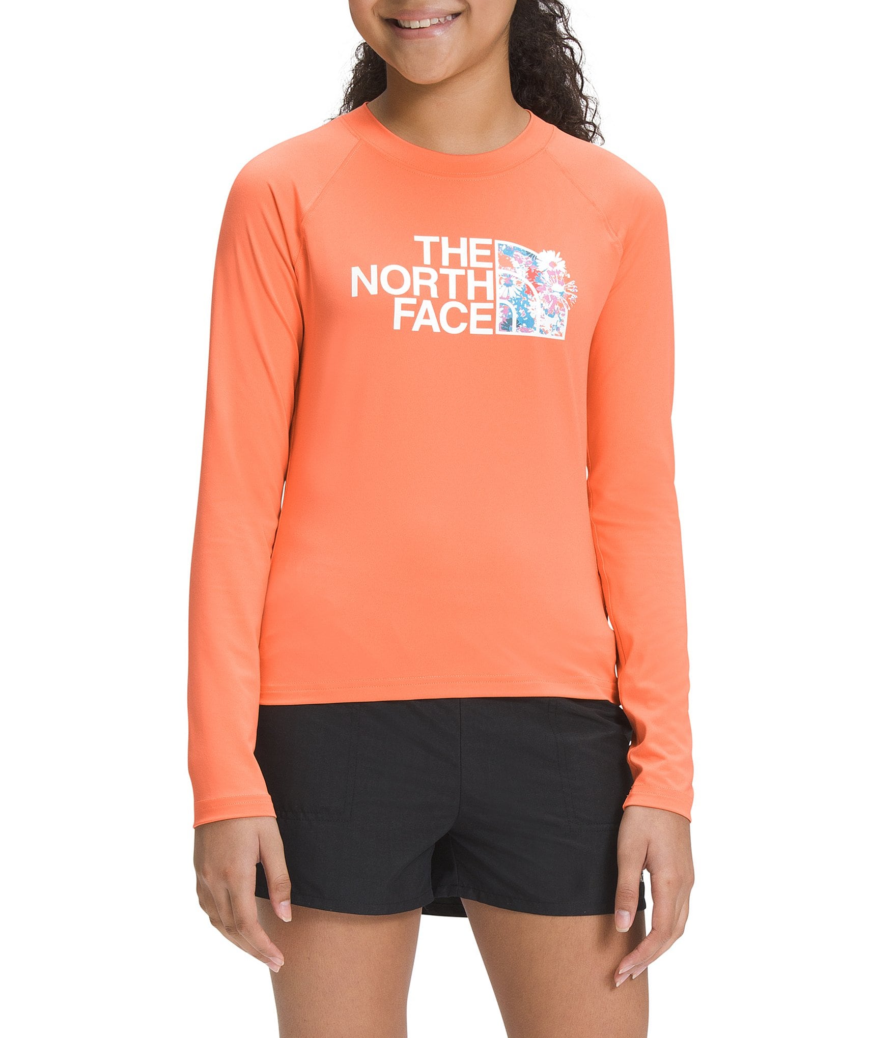 The North Face Little/Big Girls 6-16 Long-Sleeve Solid Amphibious Sun  T-Shirt | Dillard's