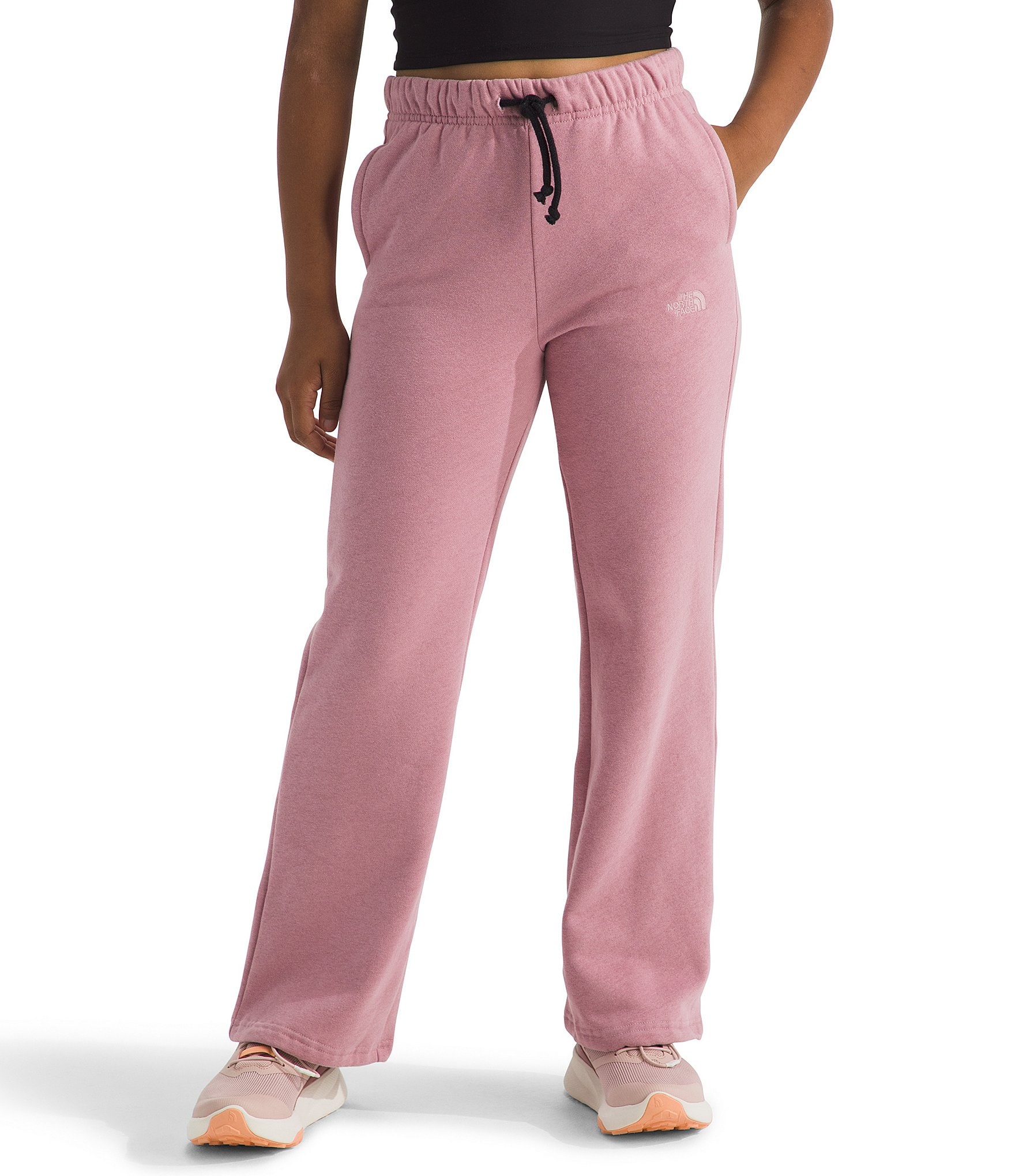 THE NORTH FACE★W'S COMFY TRAINING WIDE PANTS_NF6NQ80 The North Face Little/Big Girls 6-18 Camp Fleece Wide Leg
