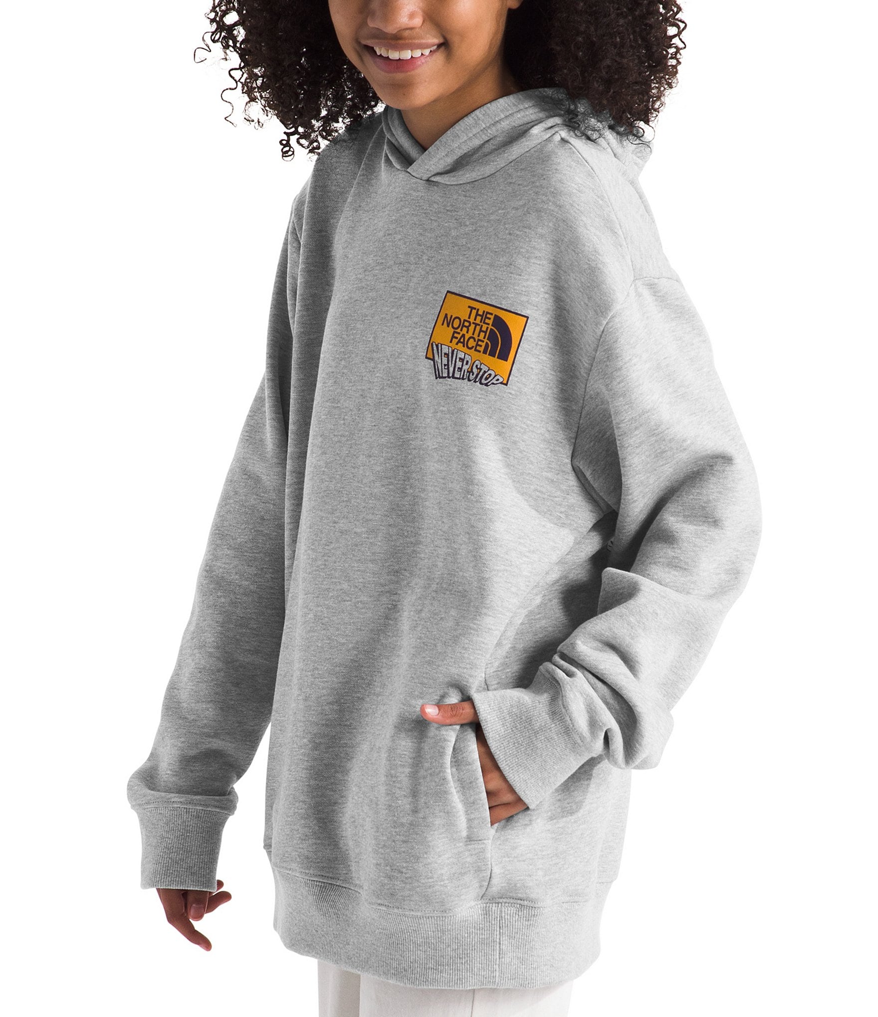 The North Face Little/Big Kids 6-18 Long Sleeve Graphic Fleece Pullover Hoodie