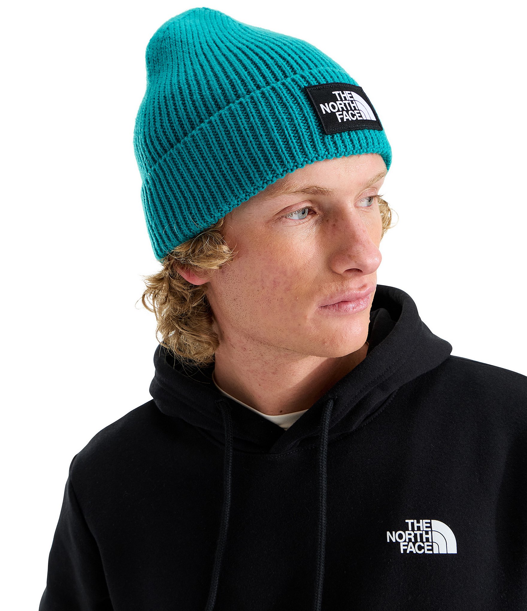 The North Face Logo Box Cuffed Beanie