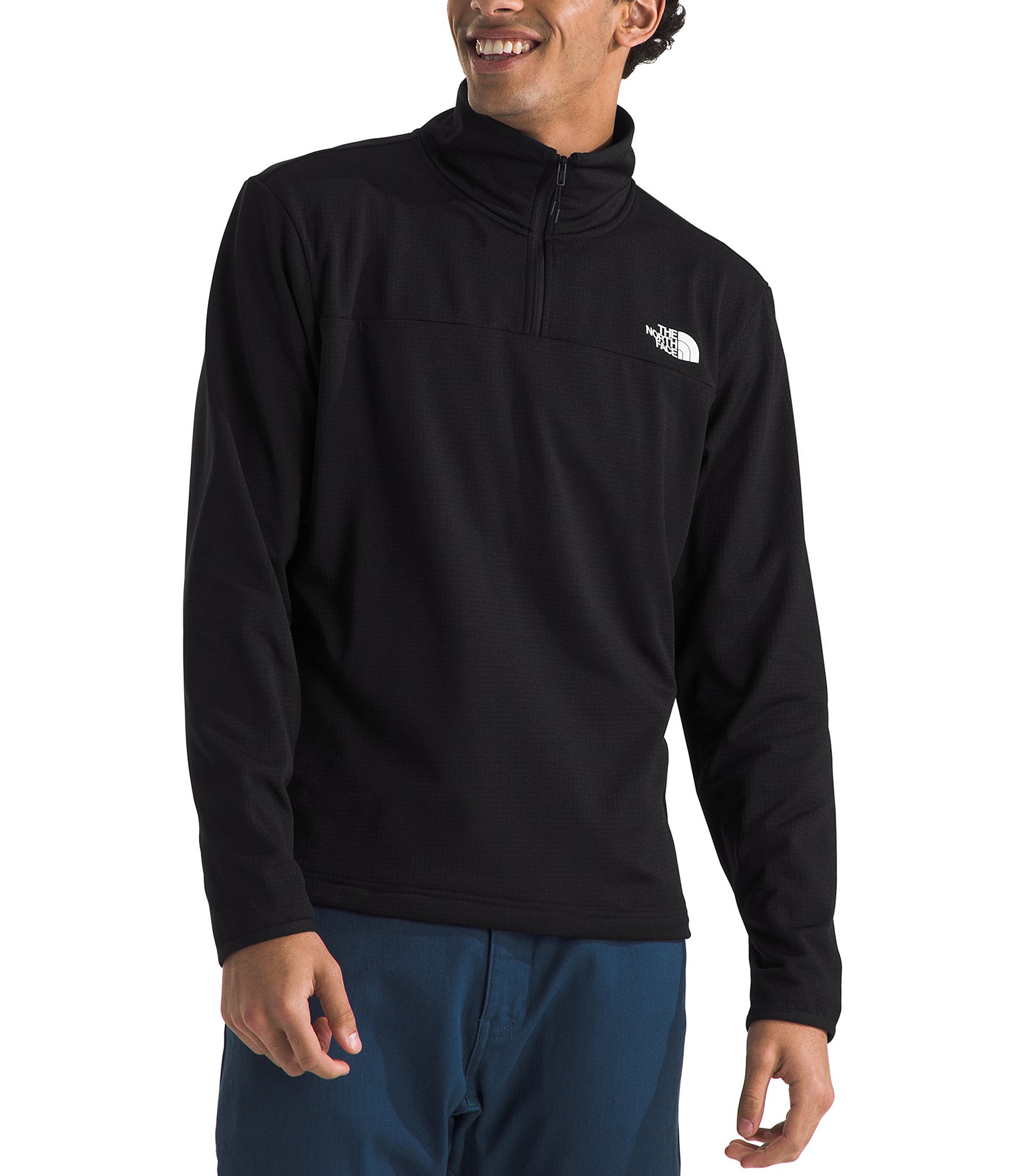 The North Face Long Sleeve Cedar Trail Grid Fleece Pullover