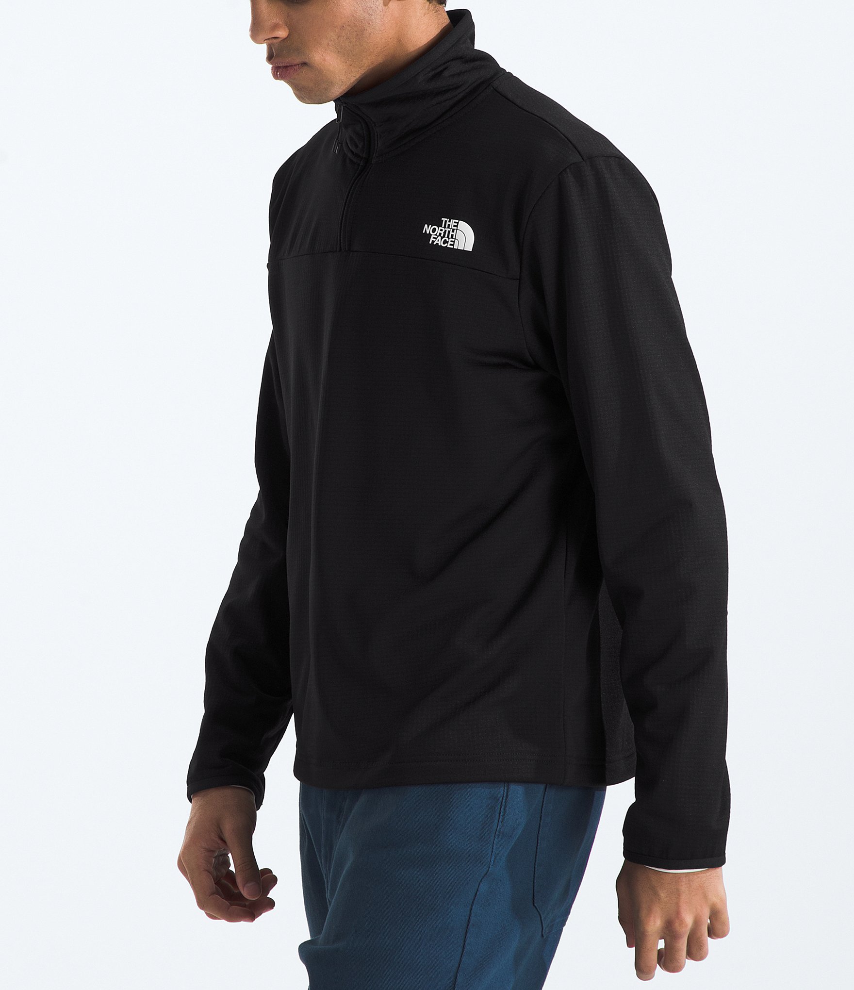 The North Face Long Sleeve Cedar Trail Grid Fleece Pullover