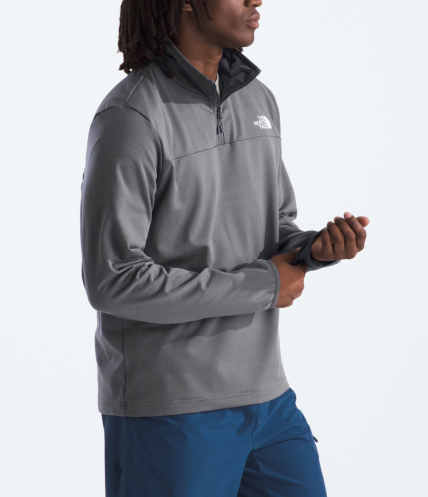 The North Face Long Sleeve Cedar Trail Grid Fleece Pullover