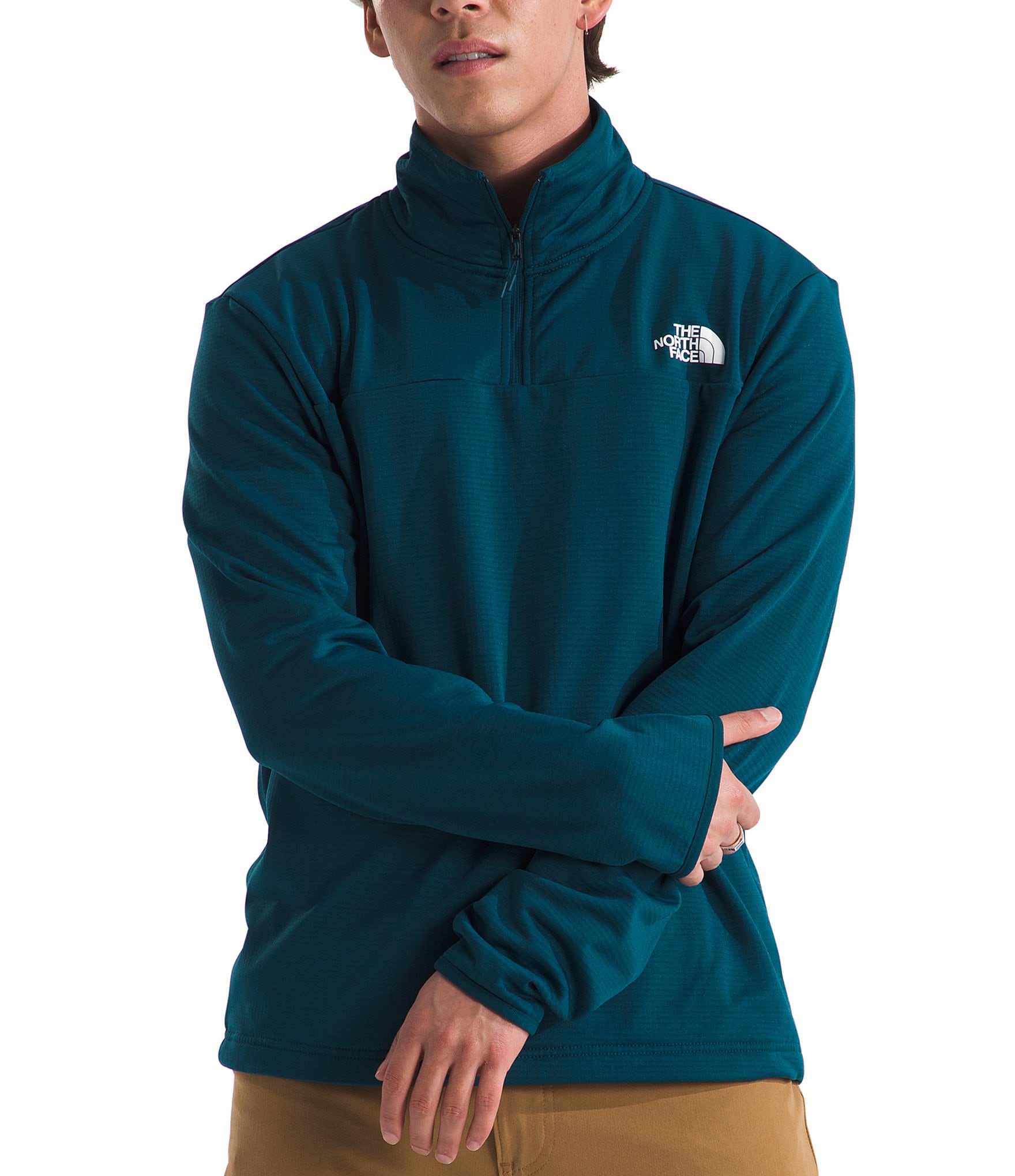 The North Face Long Sleeve Cedar Trail Grid Fleece Pullover