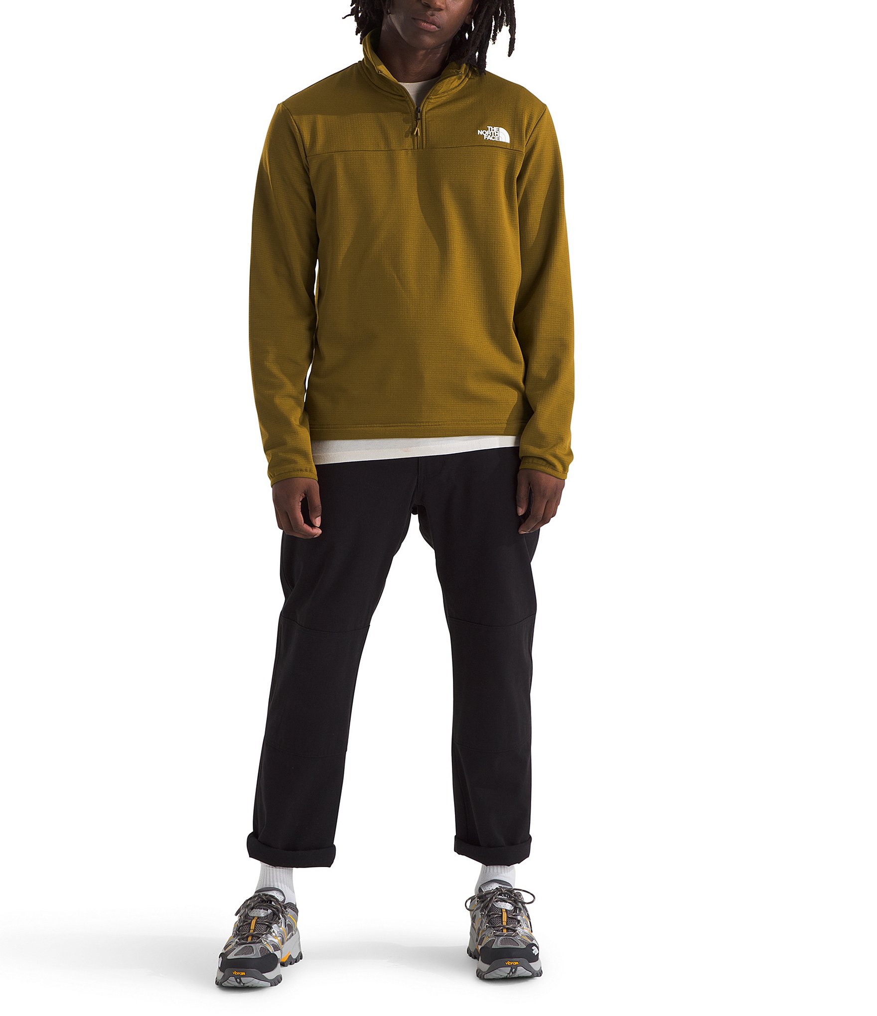 The North Face Long Sleeve Cedar Trail Grid Fleece Pullover