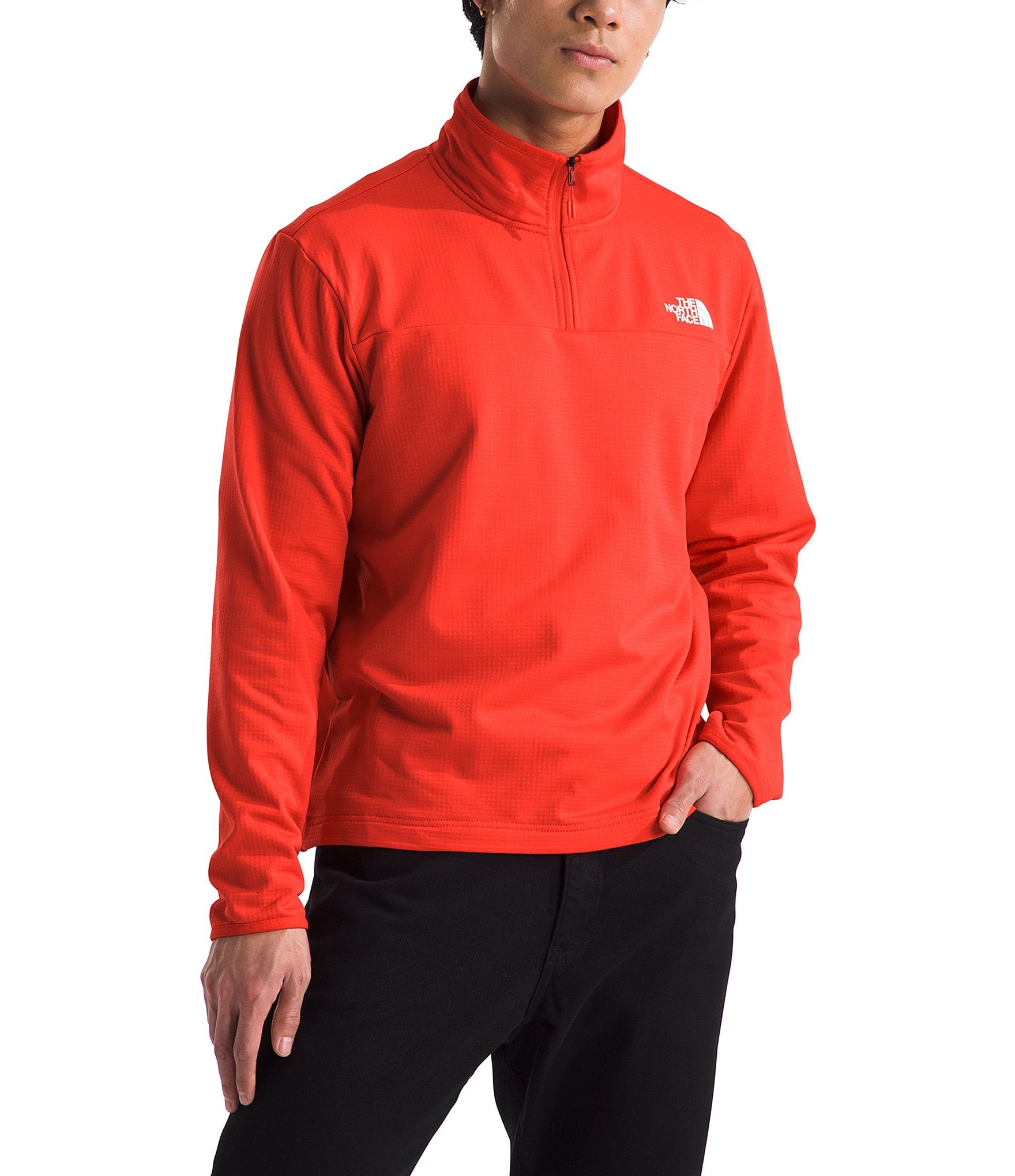 The North Face Long Sleeve Cedar Trail Grid Fleece Pullover