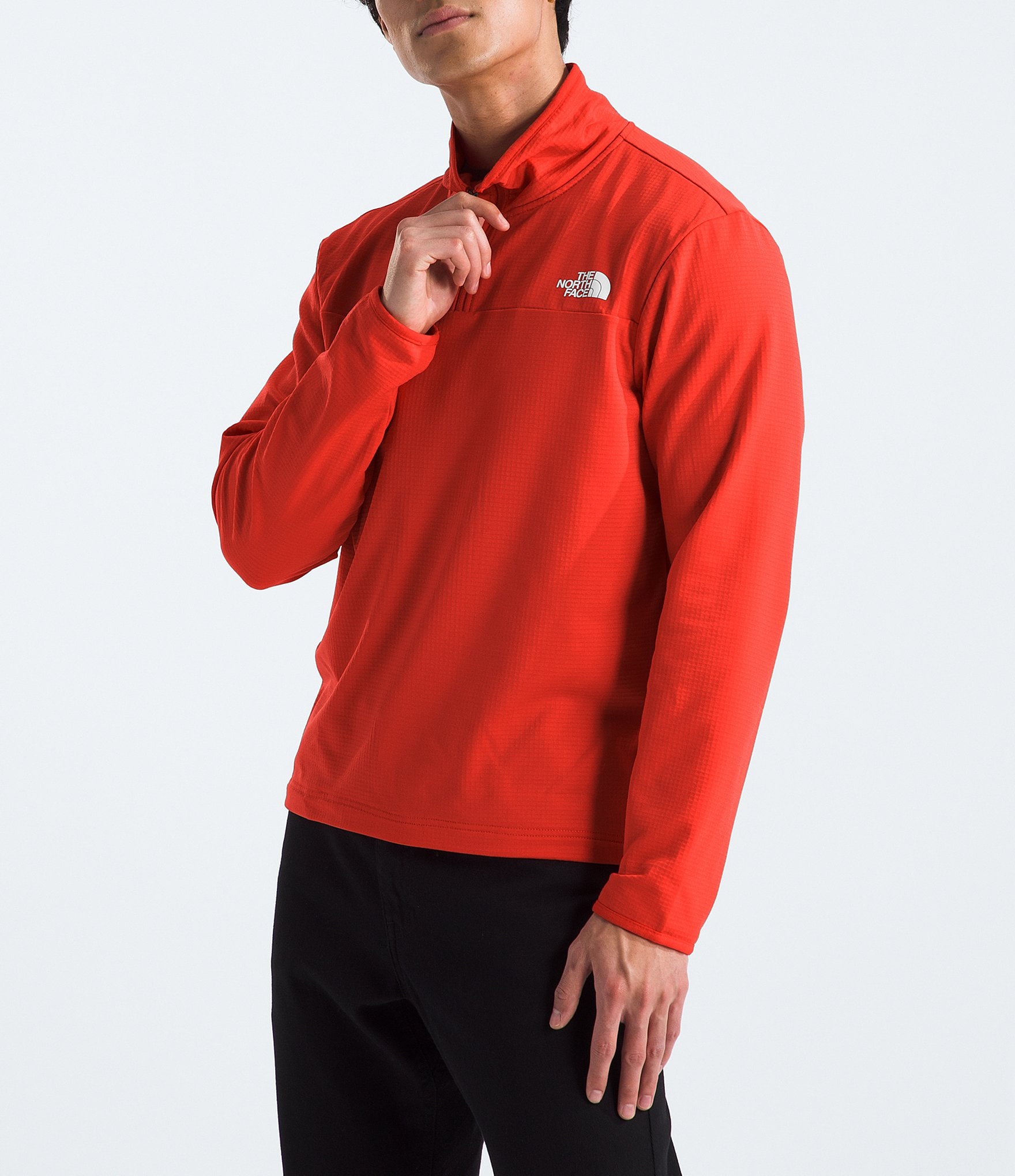 The North Face Long Sleeve Cedar Trail Grid Fleece Pullover