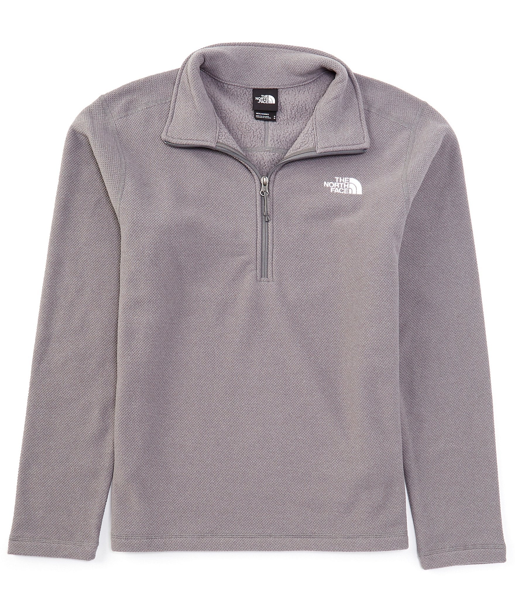 The North Face Men s Textured Cap Rock 1 4 Zip Pullover Sweatshirt Smoked Pea M