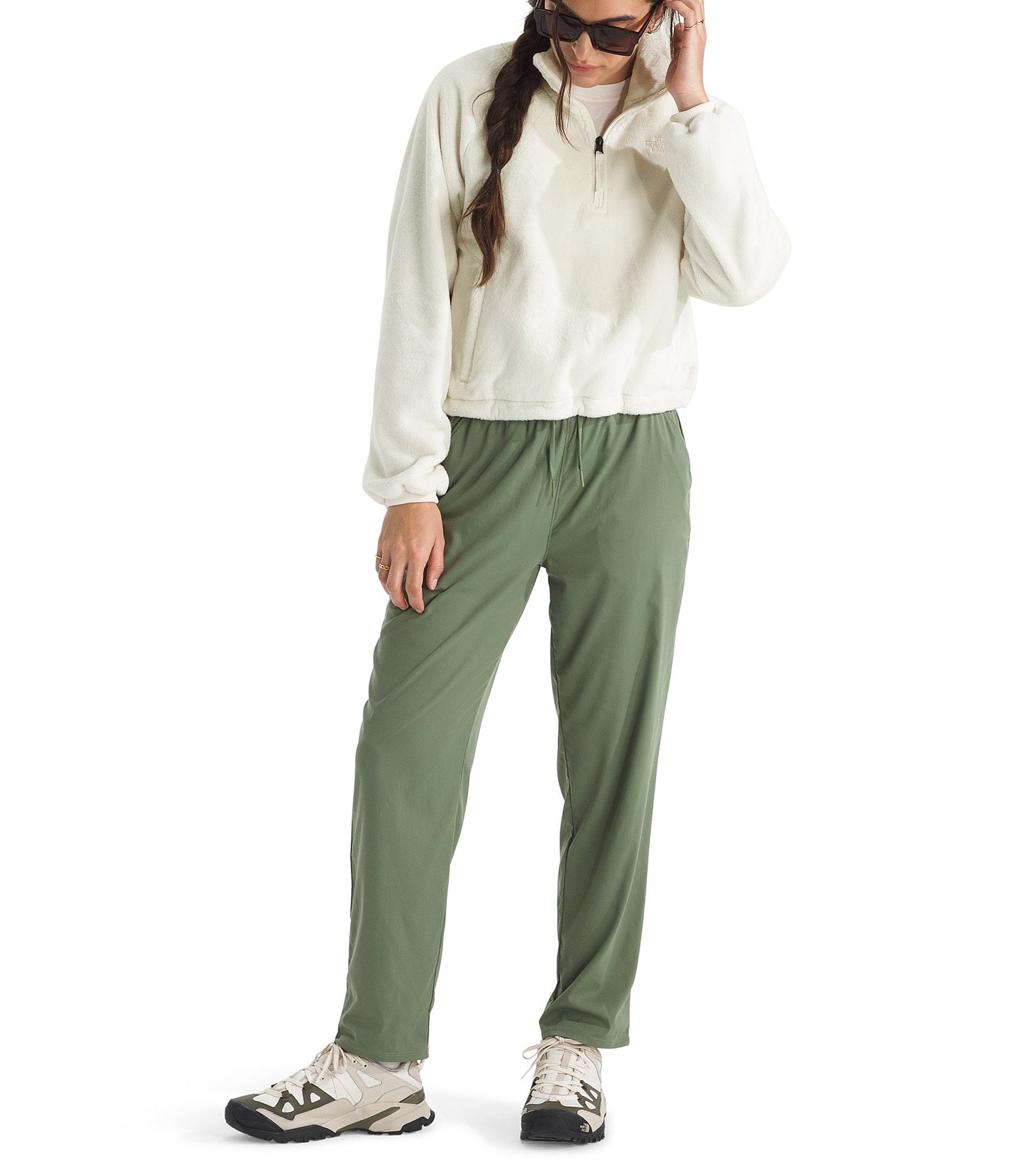 The North Face Osito Lux Half Zip Two Layer Stand Collar Pullover