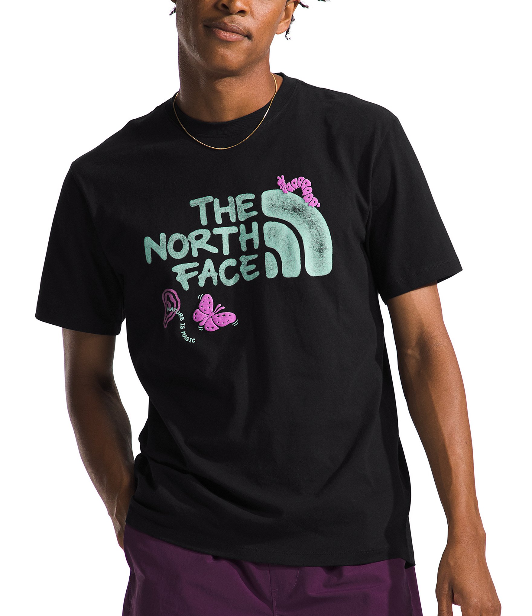 THE NORTH FACE Men Mountain Line Short Sleeve T-Shirt - Tnf Black, XX-Large  : : Fashion