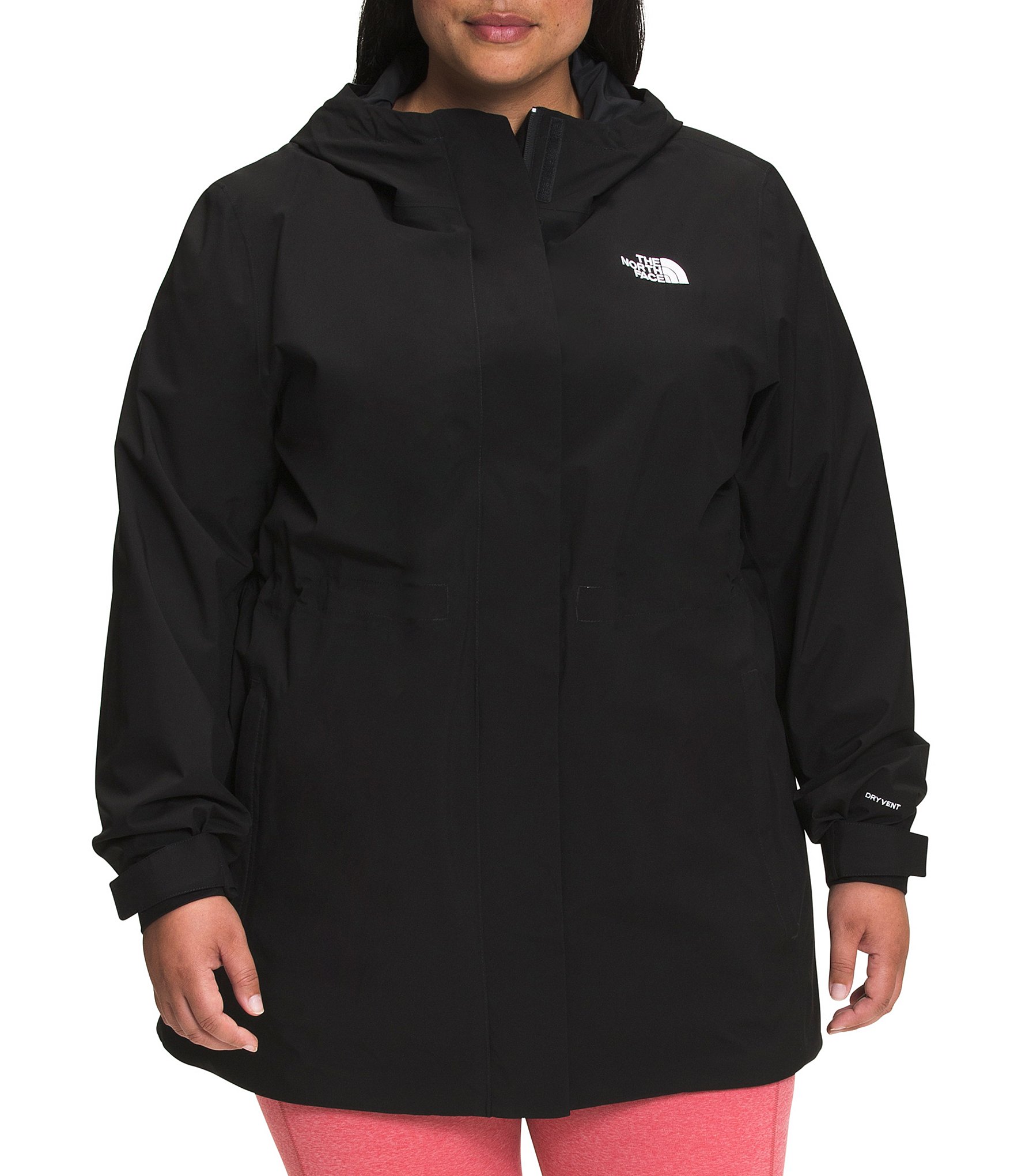 The North Face Plus Size Long Sleeve Hooded City Breeze Rain Jacket ...