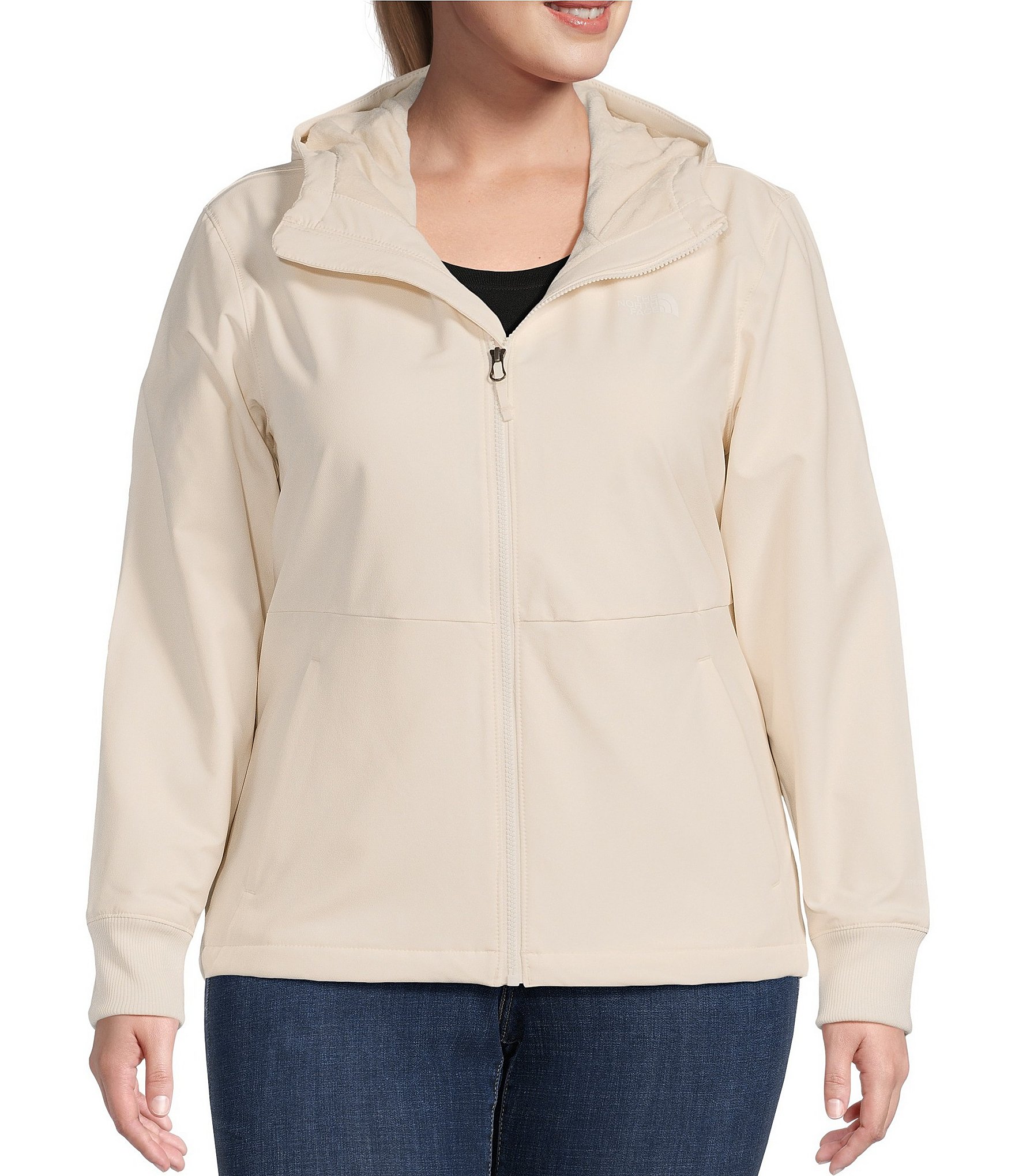 THE NORTH FACE Women's Shelbe Raschel Fleece Hooded Jacket (Standard and  Plus Size), Gardenia White, X-Small at  Women's Coats Shop
