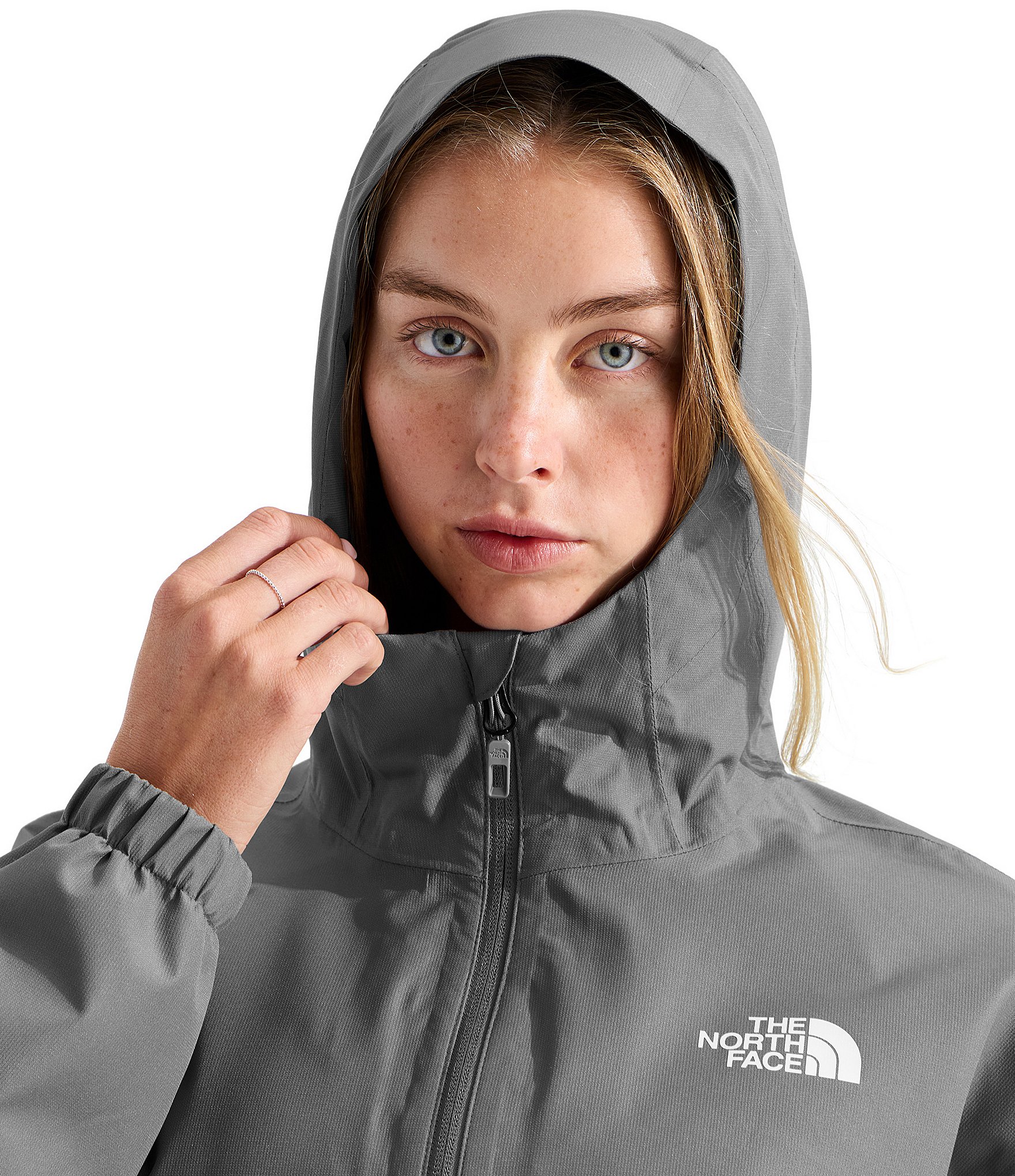 The North Face Quest Hooded Cropped Full Zip Front Jacket