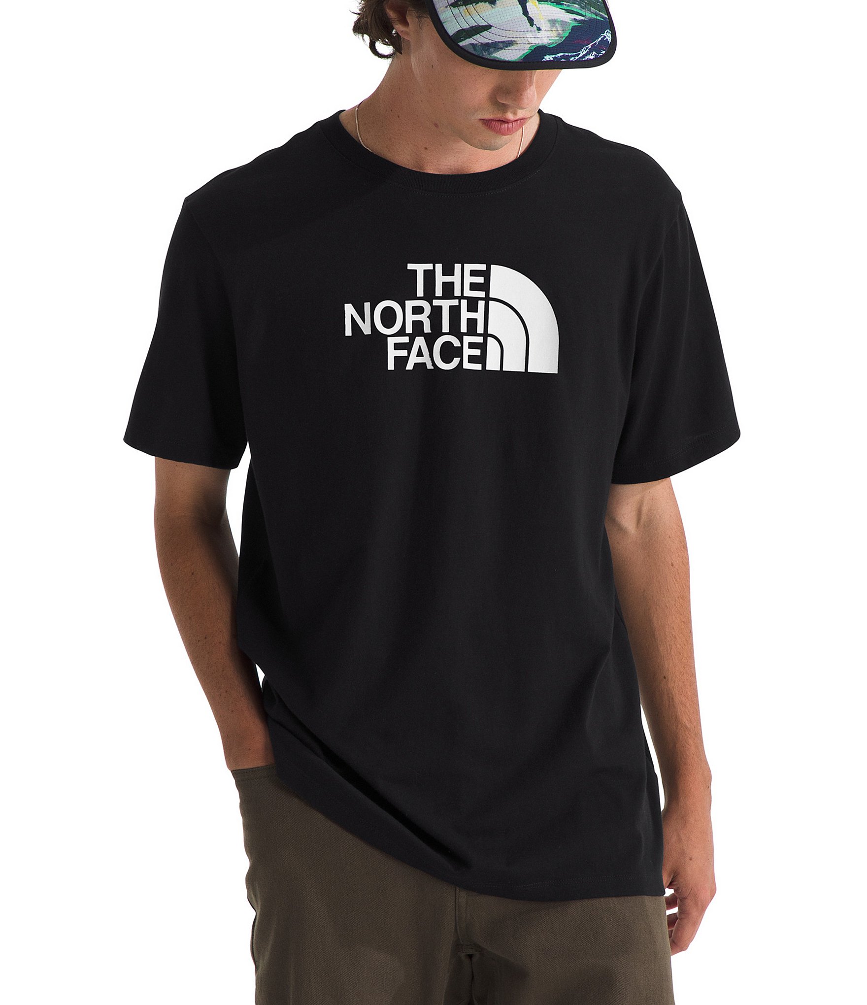 ★THE NORTH FACE☆M'S ALWAYS SHIRTS NH8LR56 The north Face white cotton C logo Mens long sleeve shirt Sz