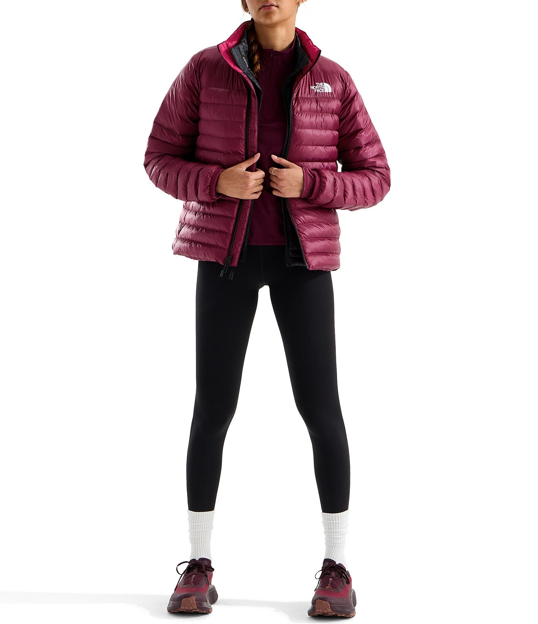 The North Face Terra Peak Stand Collar Zip Front Puffer Jacket
