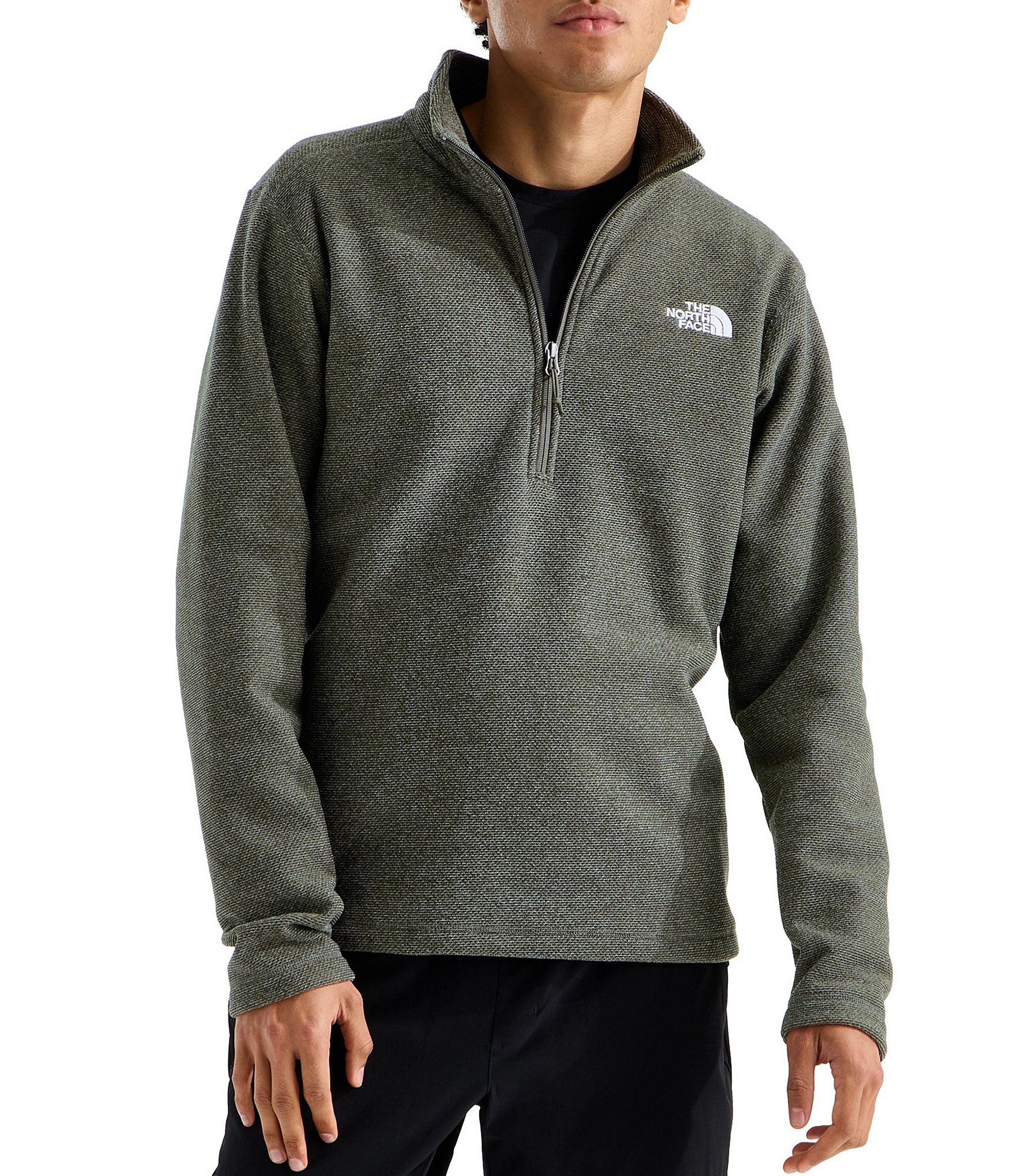 The North Face Textured Cap Rock Long Sleeve 1/4 Zip Pullover