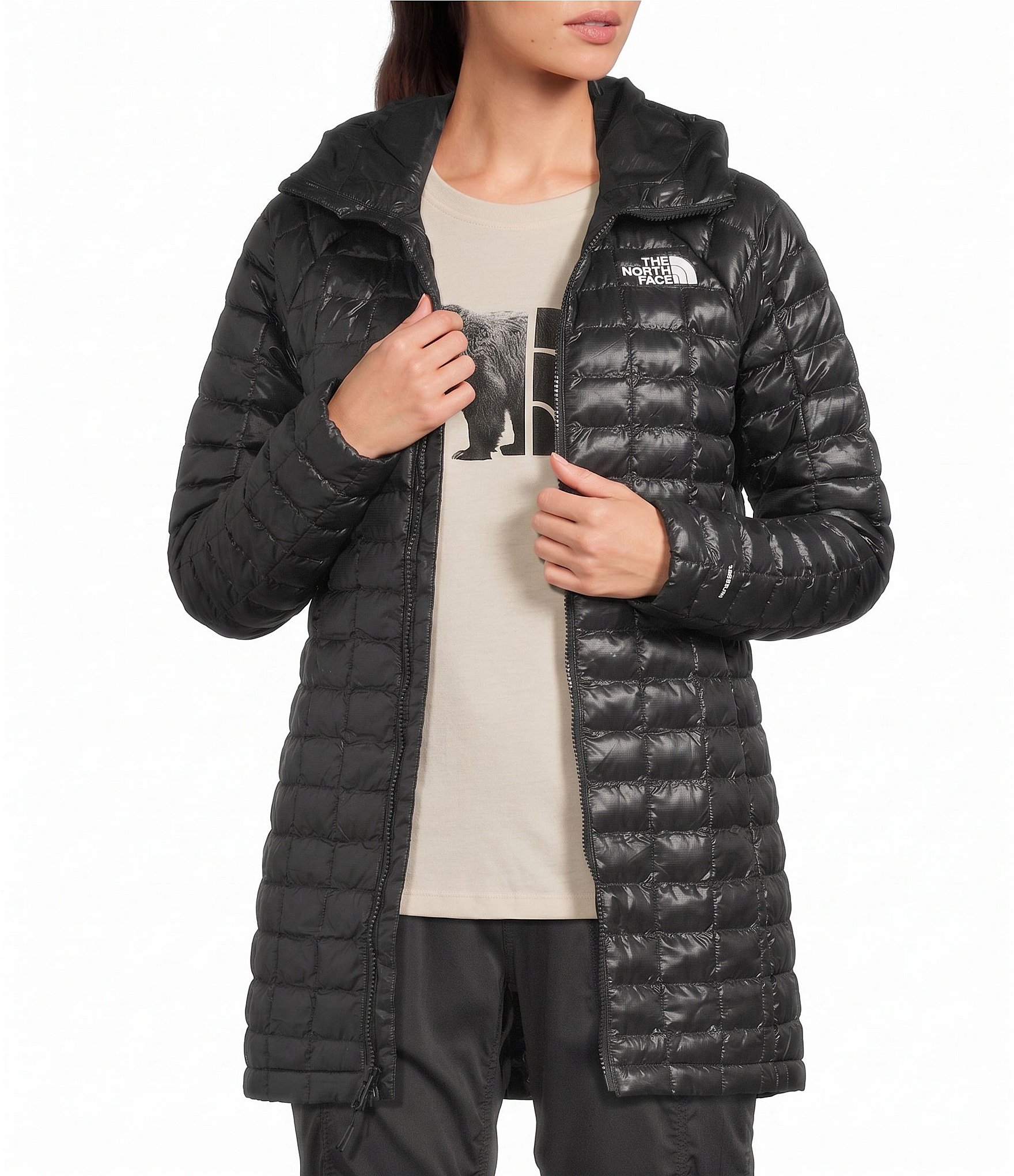 The North Face ThermoBall Hooded Parka Zip Front Jacket