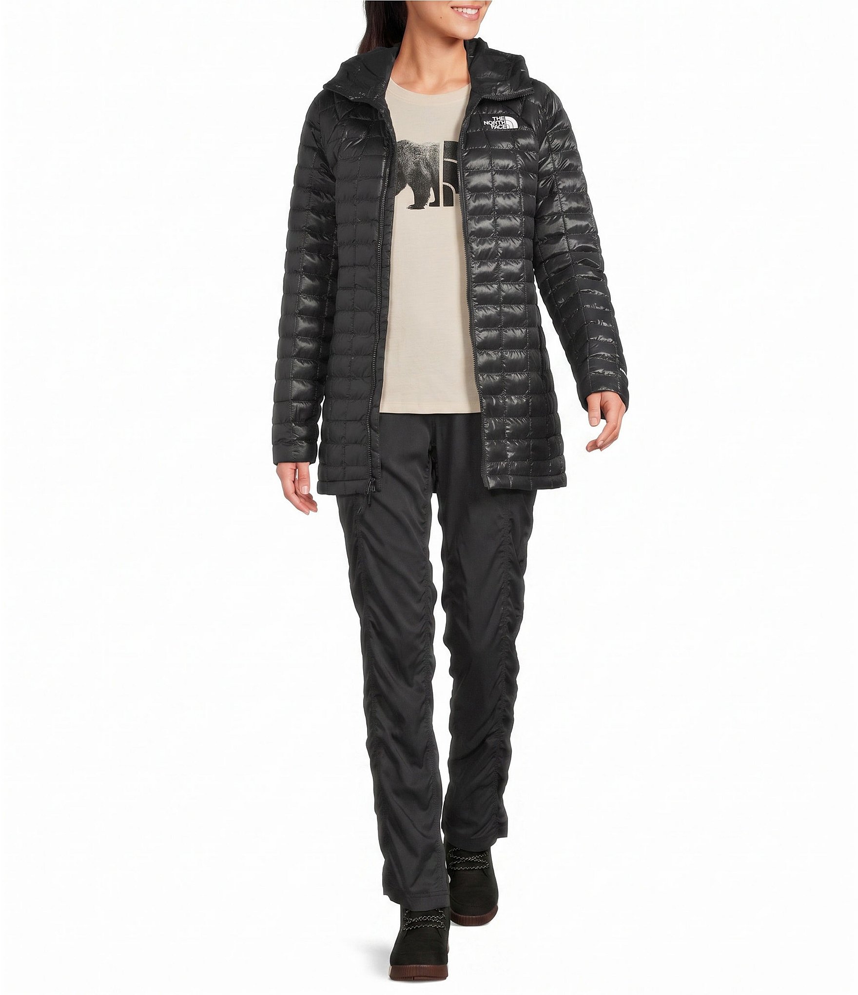 The North Face ThermoBall Hooded Parka Zip Front Jacket