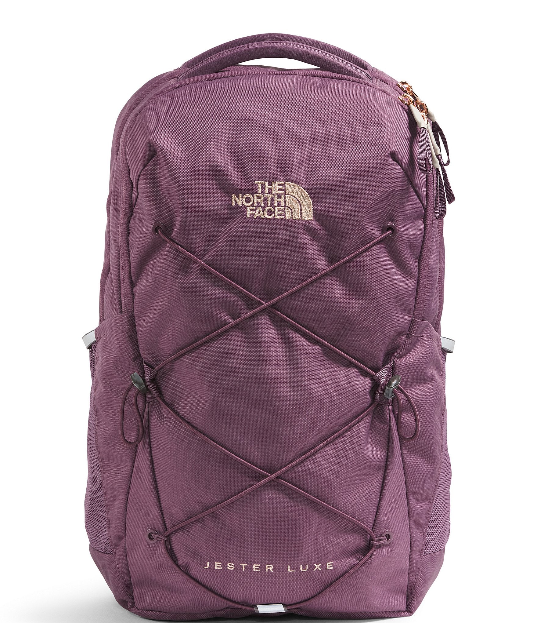 The North Face Women s Jester Luxe Backpack Midnight Mauve Burnt Coral Metallic