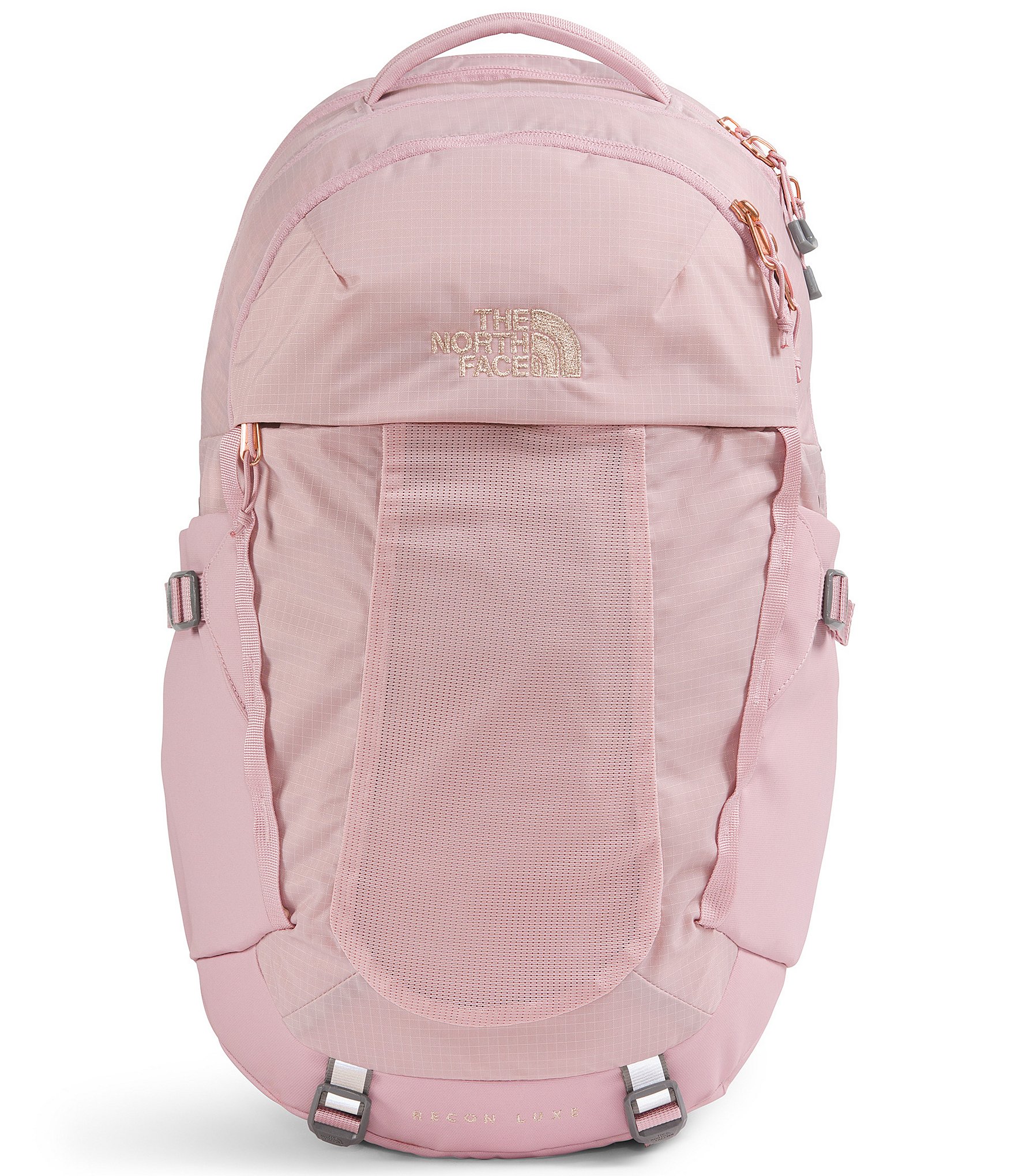 cream and pink north face backpack The Jester for Women in Moss FlexVent injection Jester Backpack White And Rose