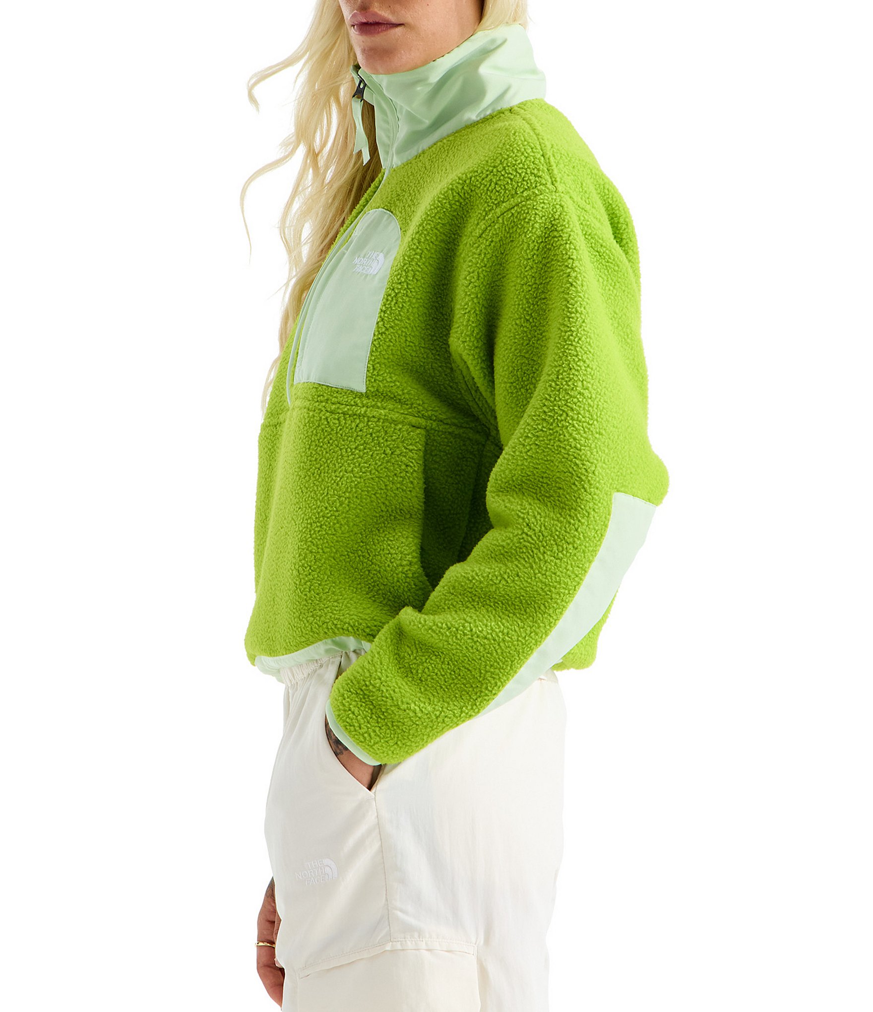 The North Face Yumiori Off Peak Fleece Double Layer Stand Collar Half Zip Pullover Jacket