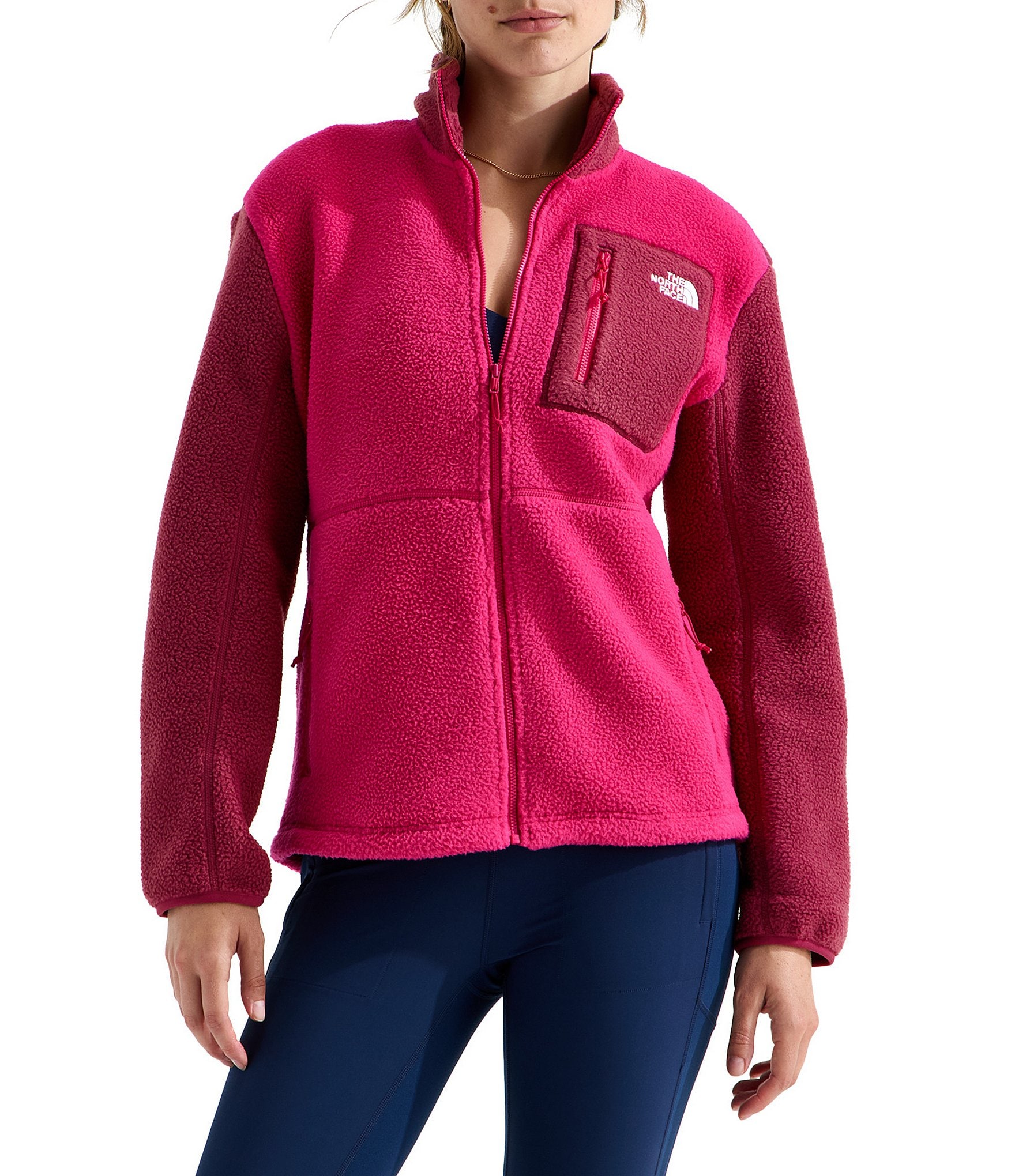 The North Face Yumiori Tumble-Fleece Two Layer Stand Collar Full Zip Jacket
