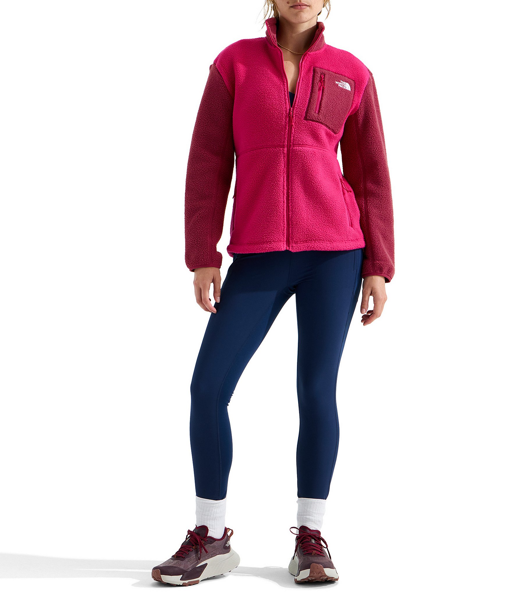 The North Face Yumiori Tumble-Fleece Two Layer Stand Collar Full Zip Jacket
