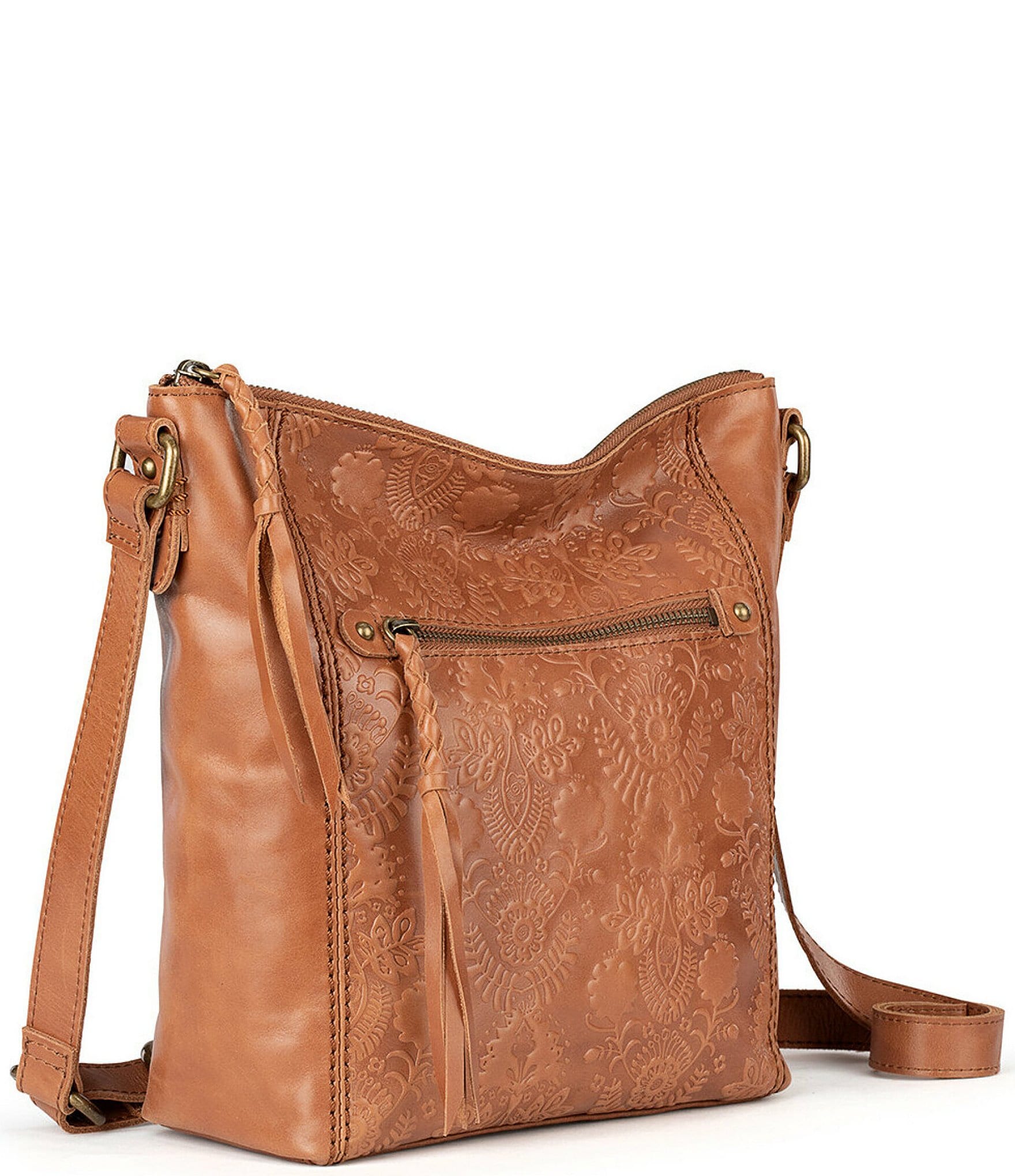 The Sak Ashland Crossbody Bag in Leather, Buttercup II: Handbags: Amazon.com