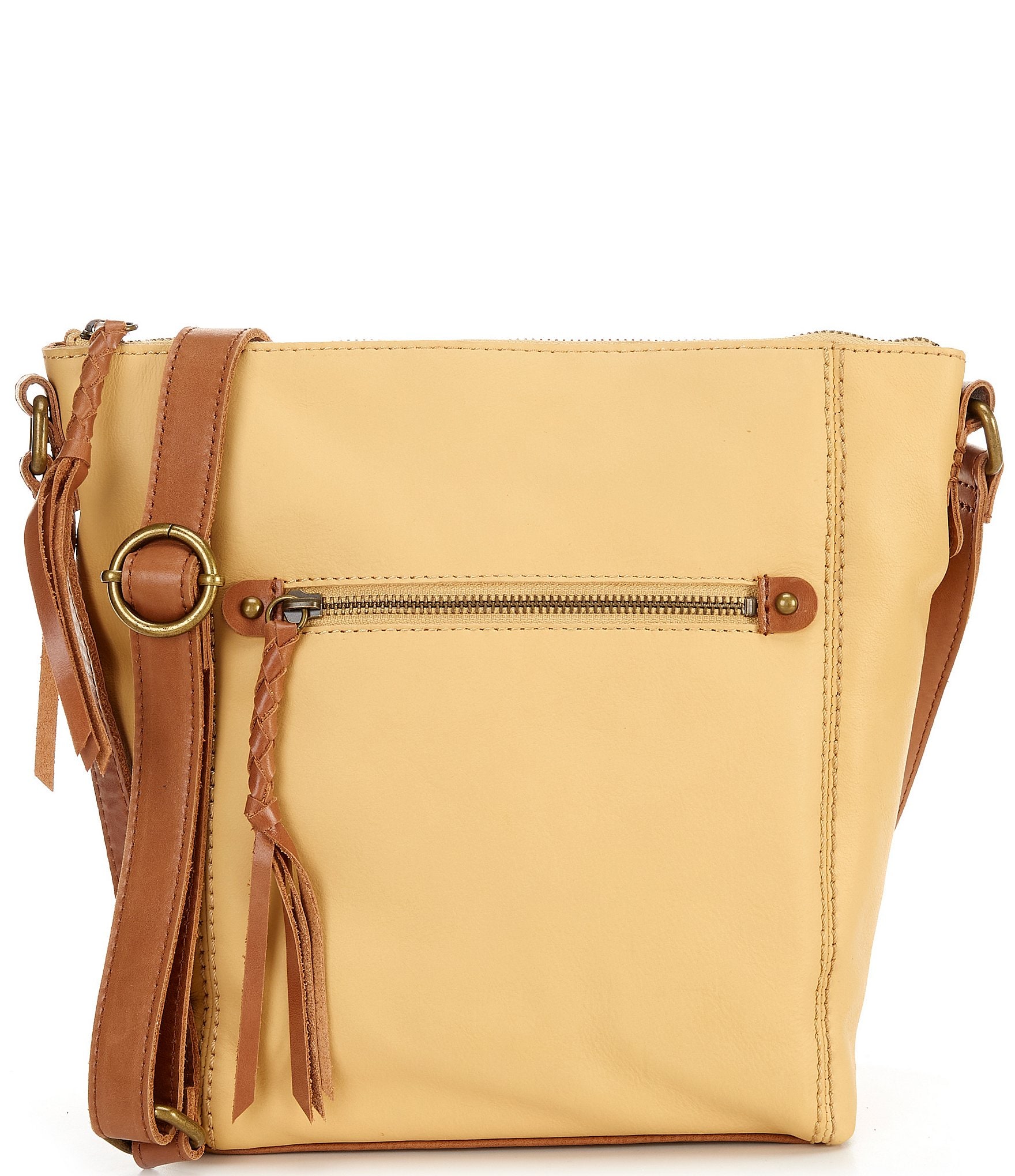 The Sak Ashland Leather Zip Top Crossbody Bag Dillards