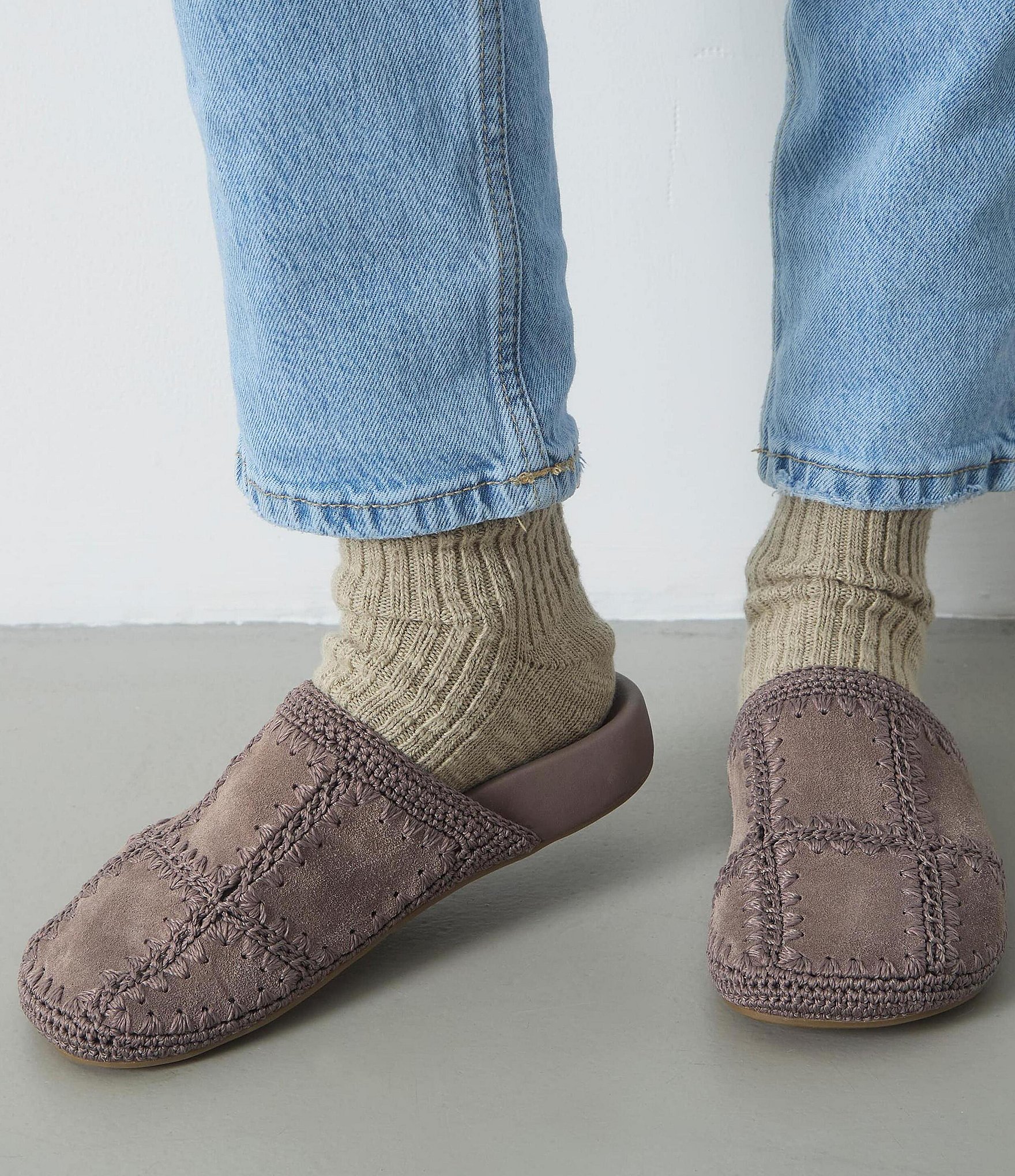 The Sak Bolinas Suede Patchwork Clogs