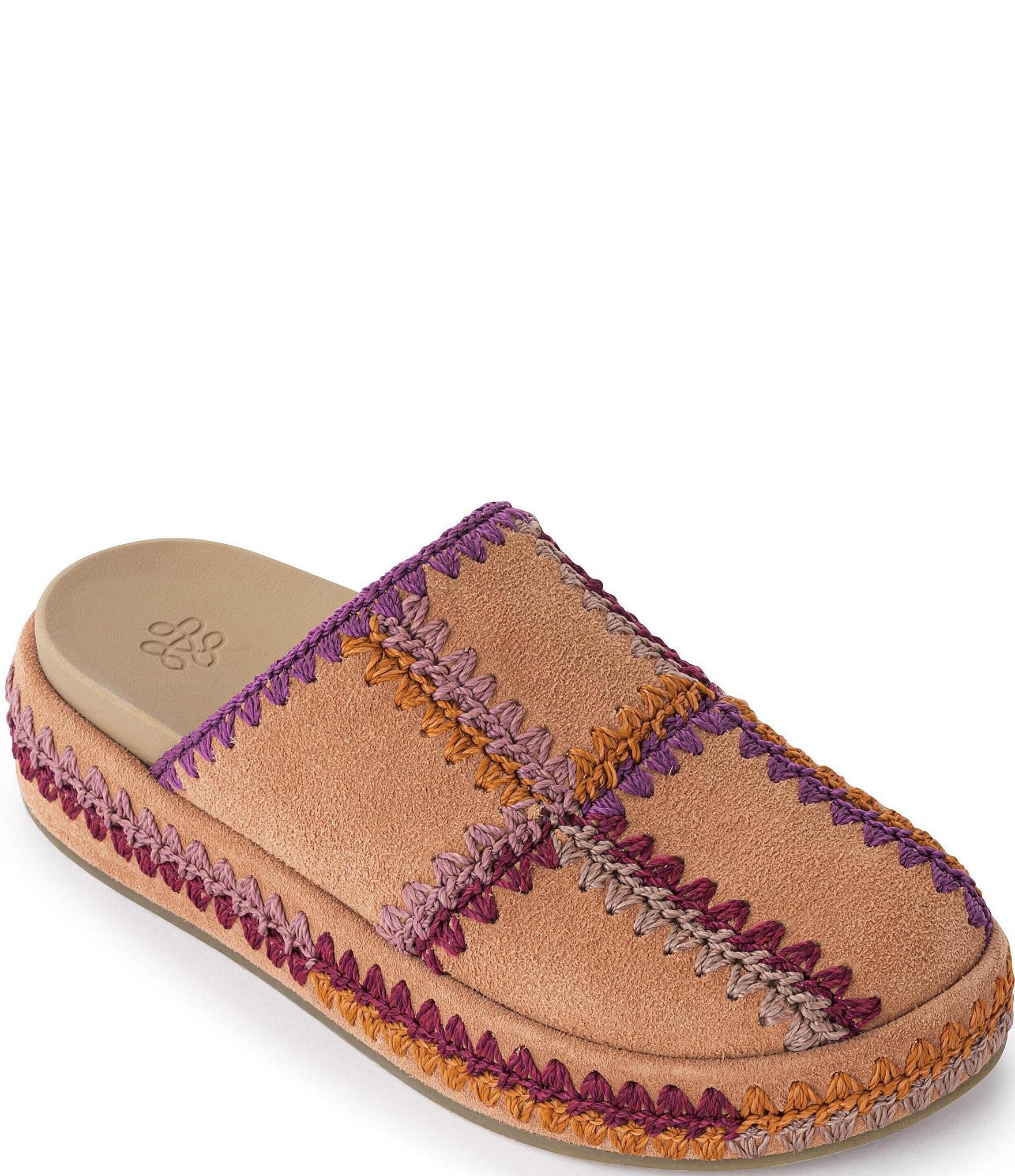 The Sak Bryn Suede Color Block Platform Clogs