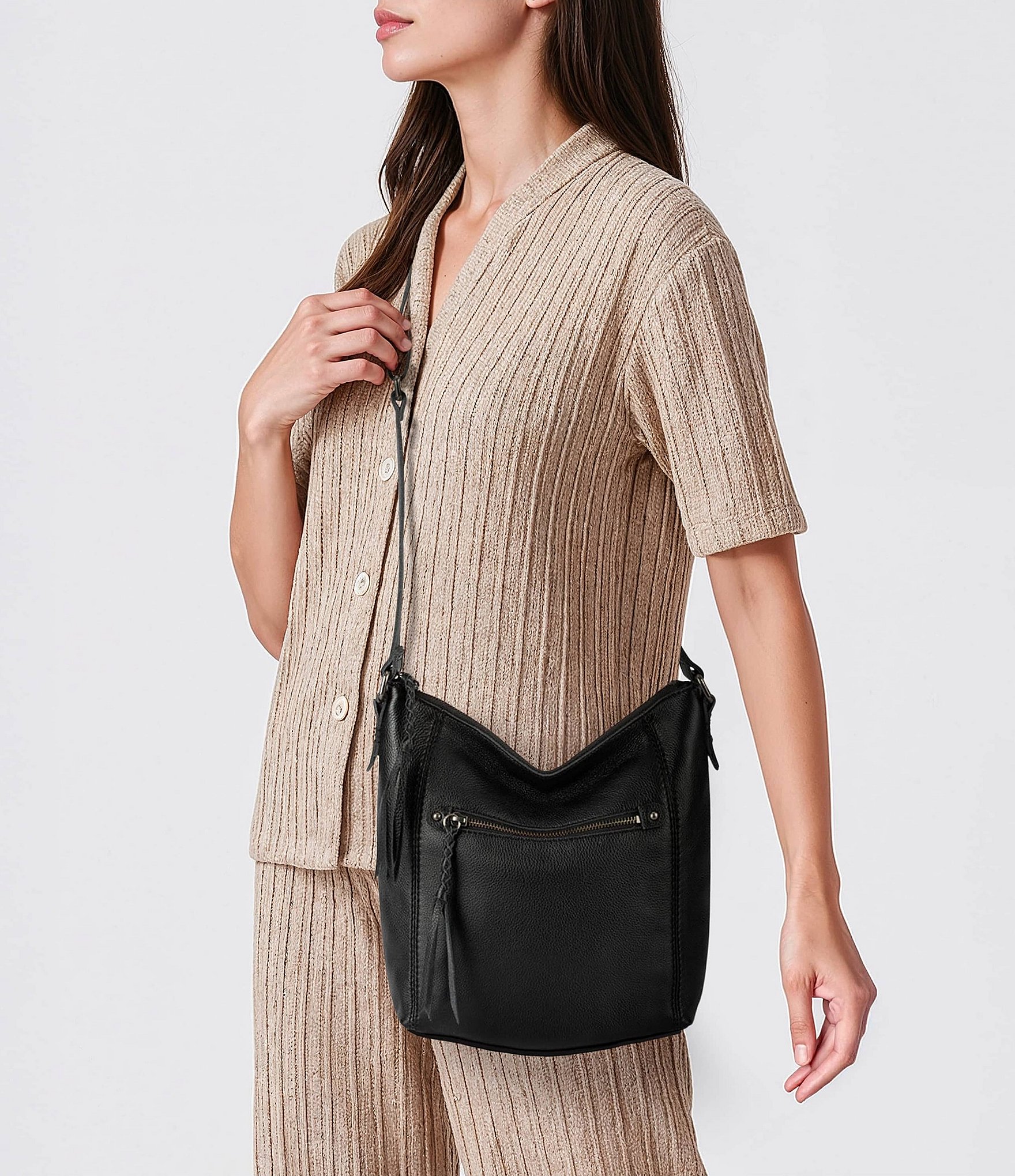 The Sak Collective Ashland Leather Slouchy Crossbody Bag