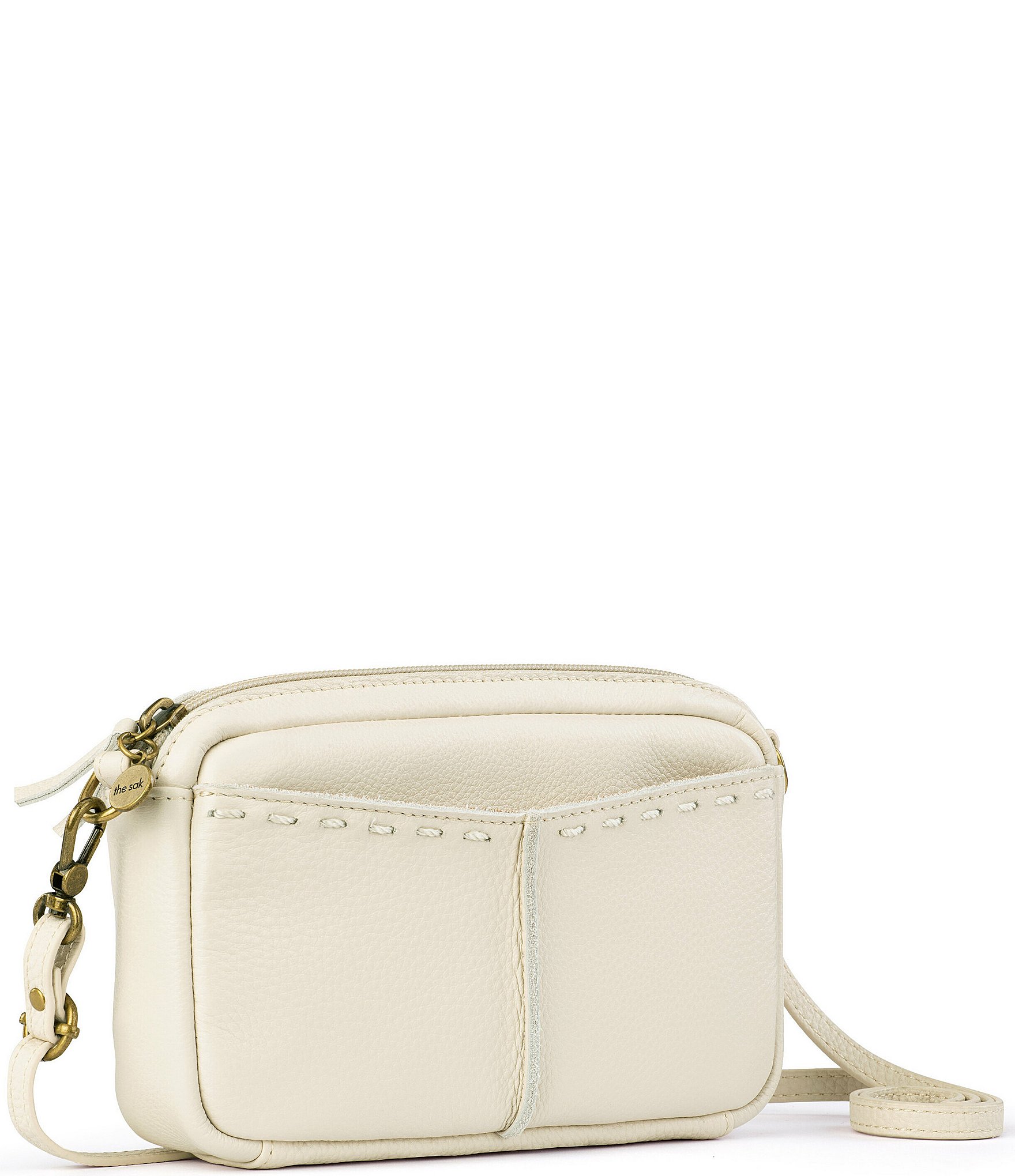 The Sak Cora Phone Gold Tone Crossbody Bag