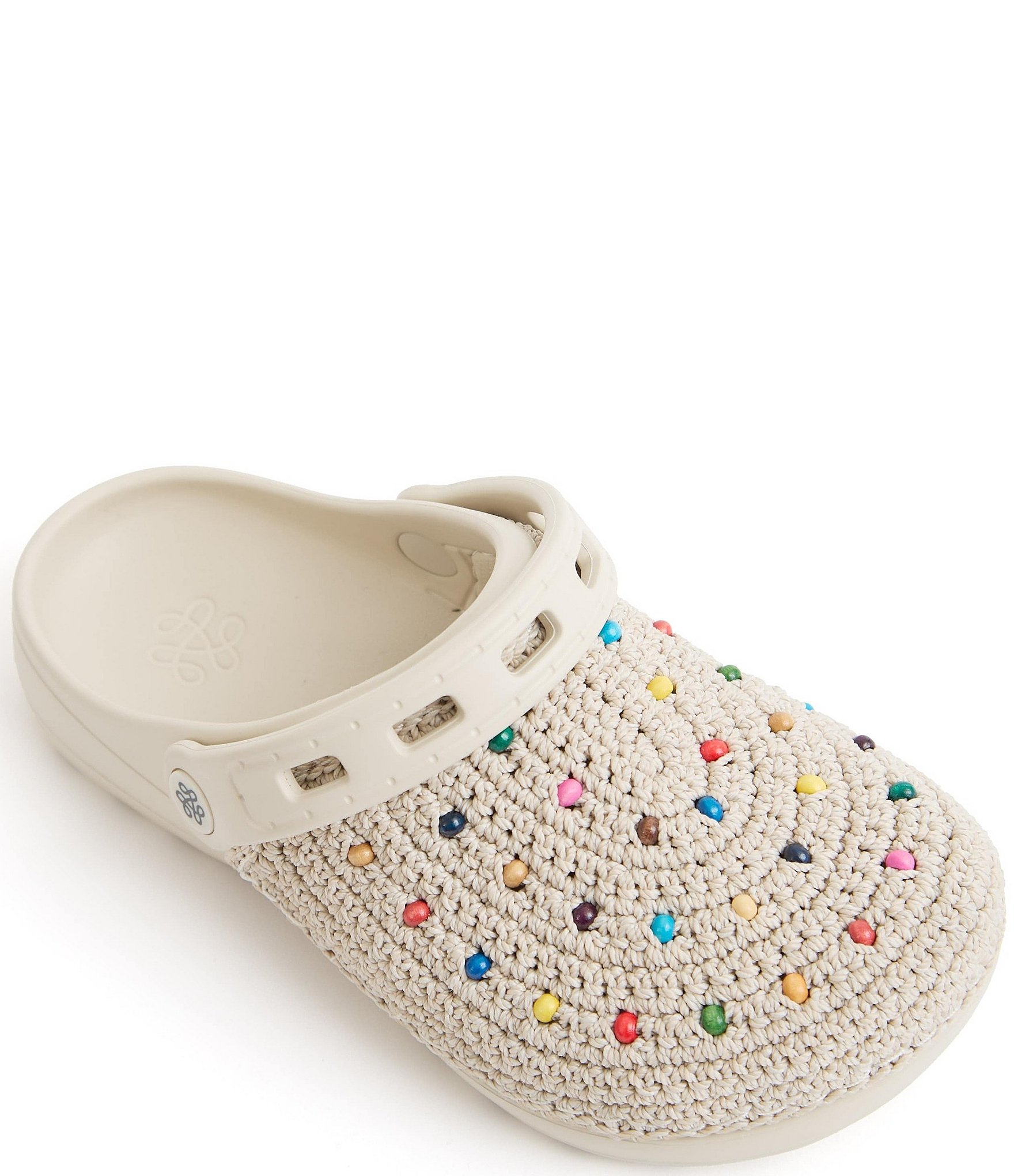 The Sak Crochet Rainbow Beaded EVA Clogs
