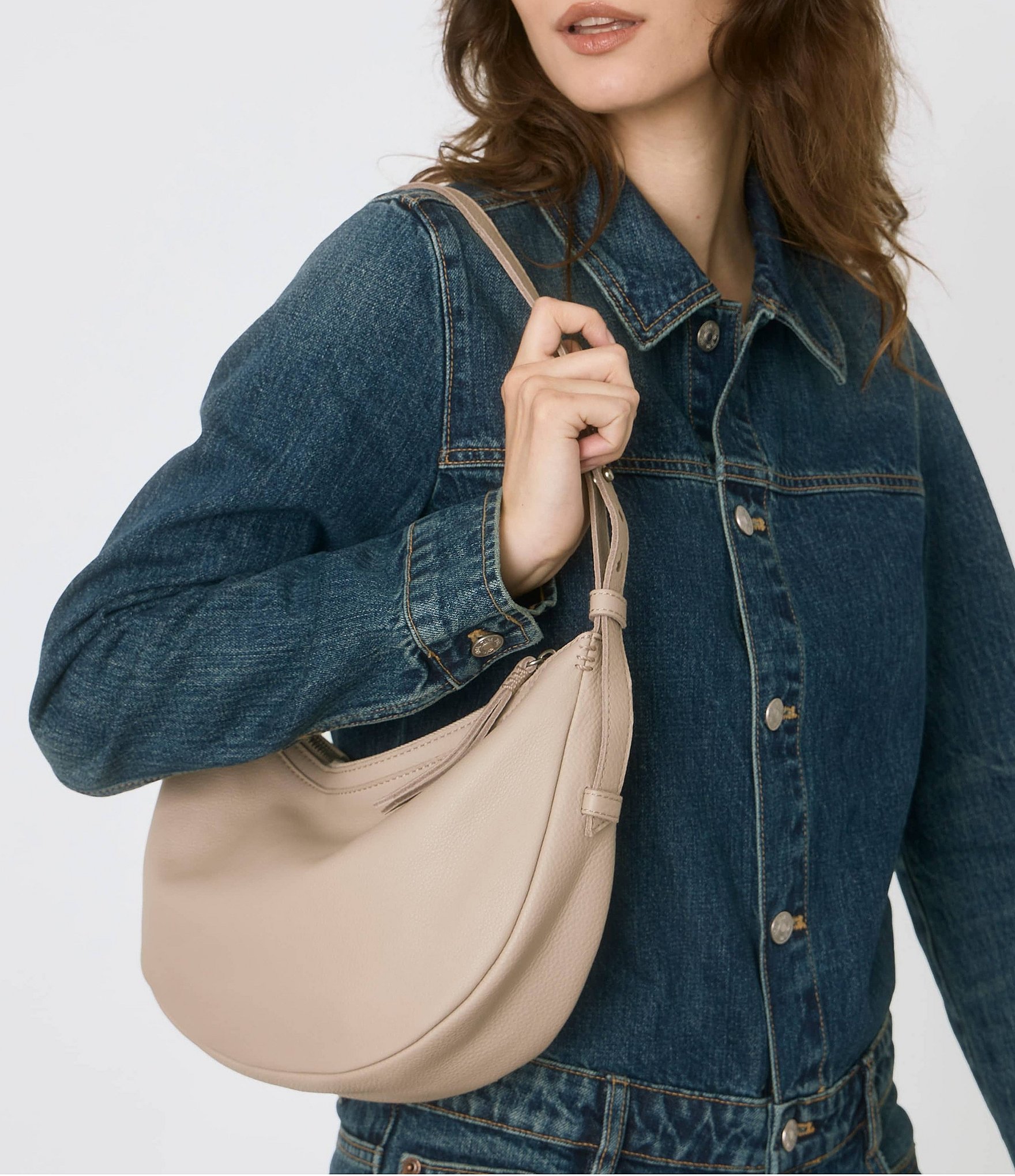The Sak Gen Leather Slouchy Shoulder Bag