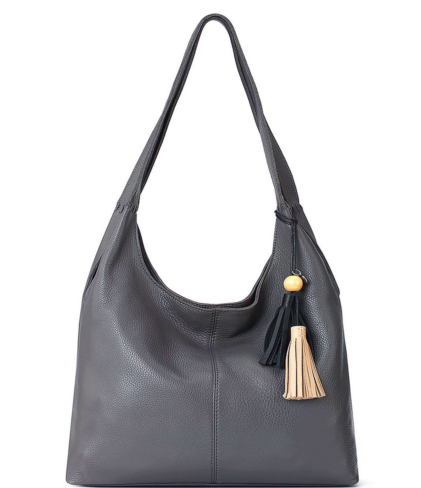 gray hobo bag