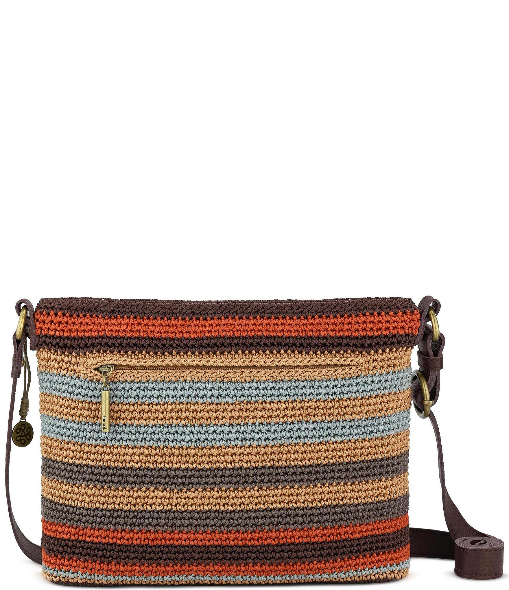 The Sak Melrose Crochet Stripe Crossbody Bag