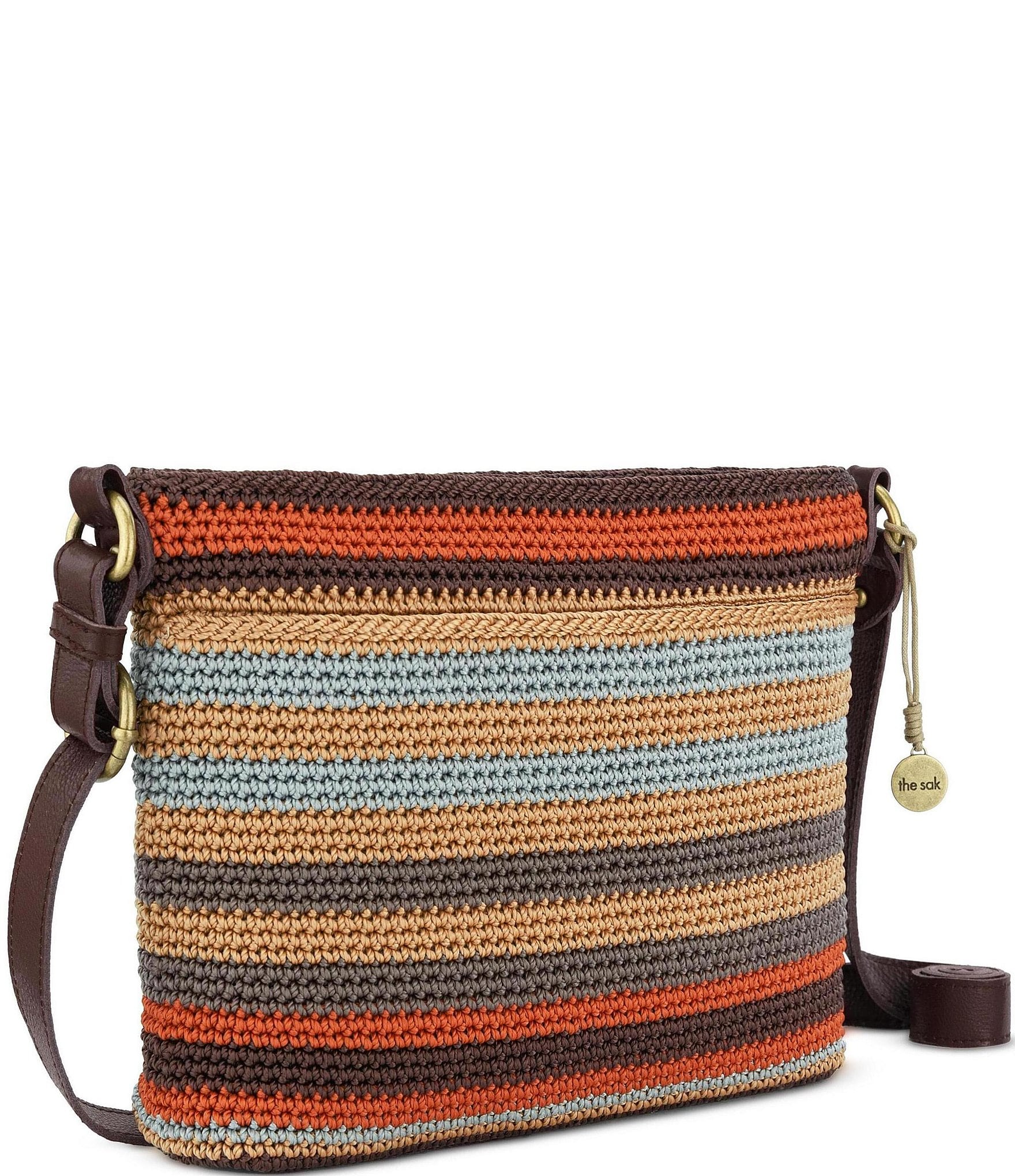 The Sak Melrose Crochet Stripe Crossbody Bag