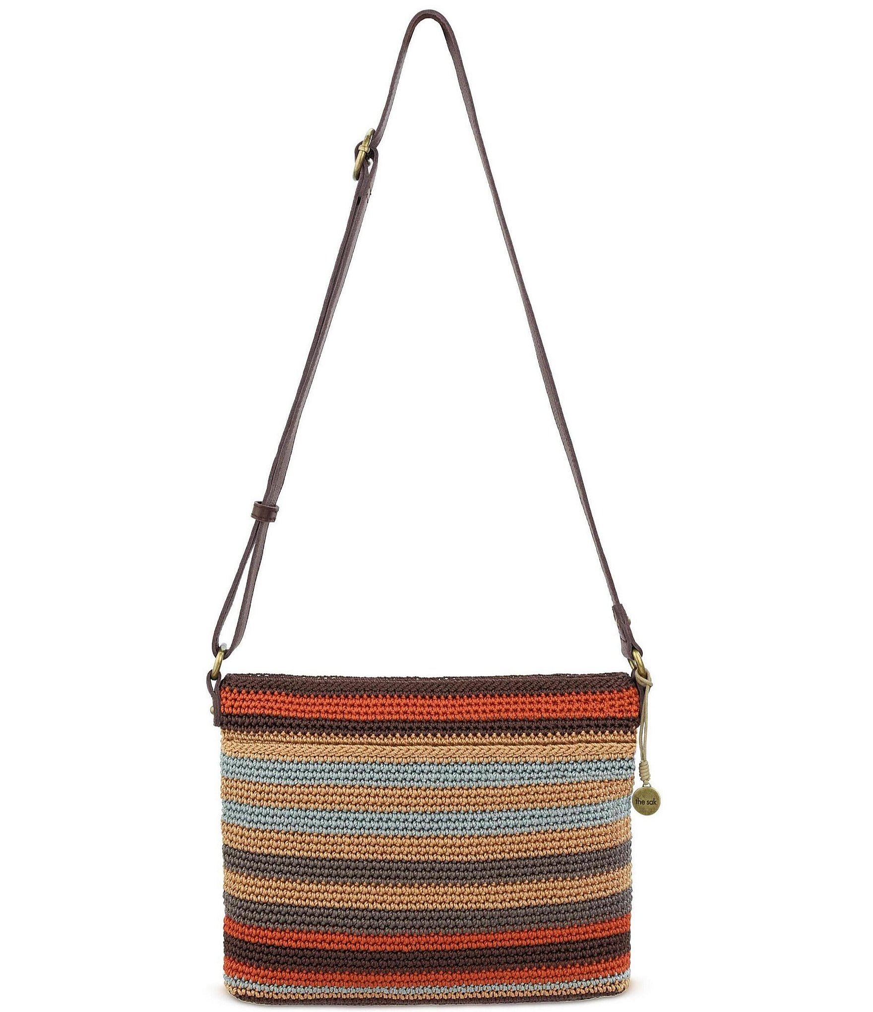 The Sak Melrose Crochet Stripe Crossbody Bag