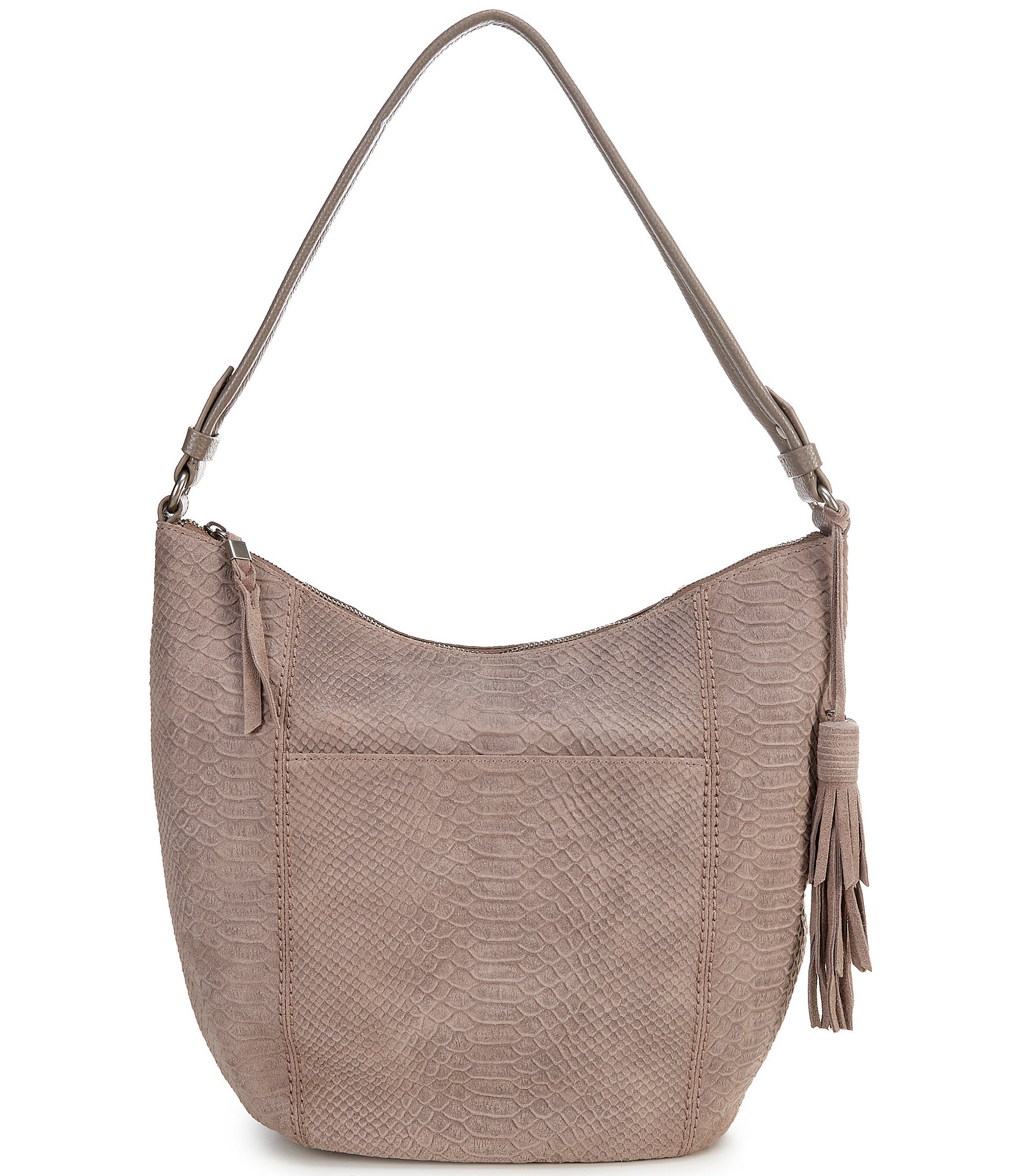 The Sak Sequoia Croco Suede Hobo Bag