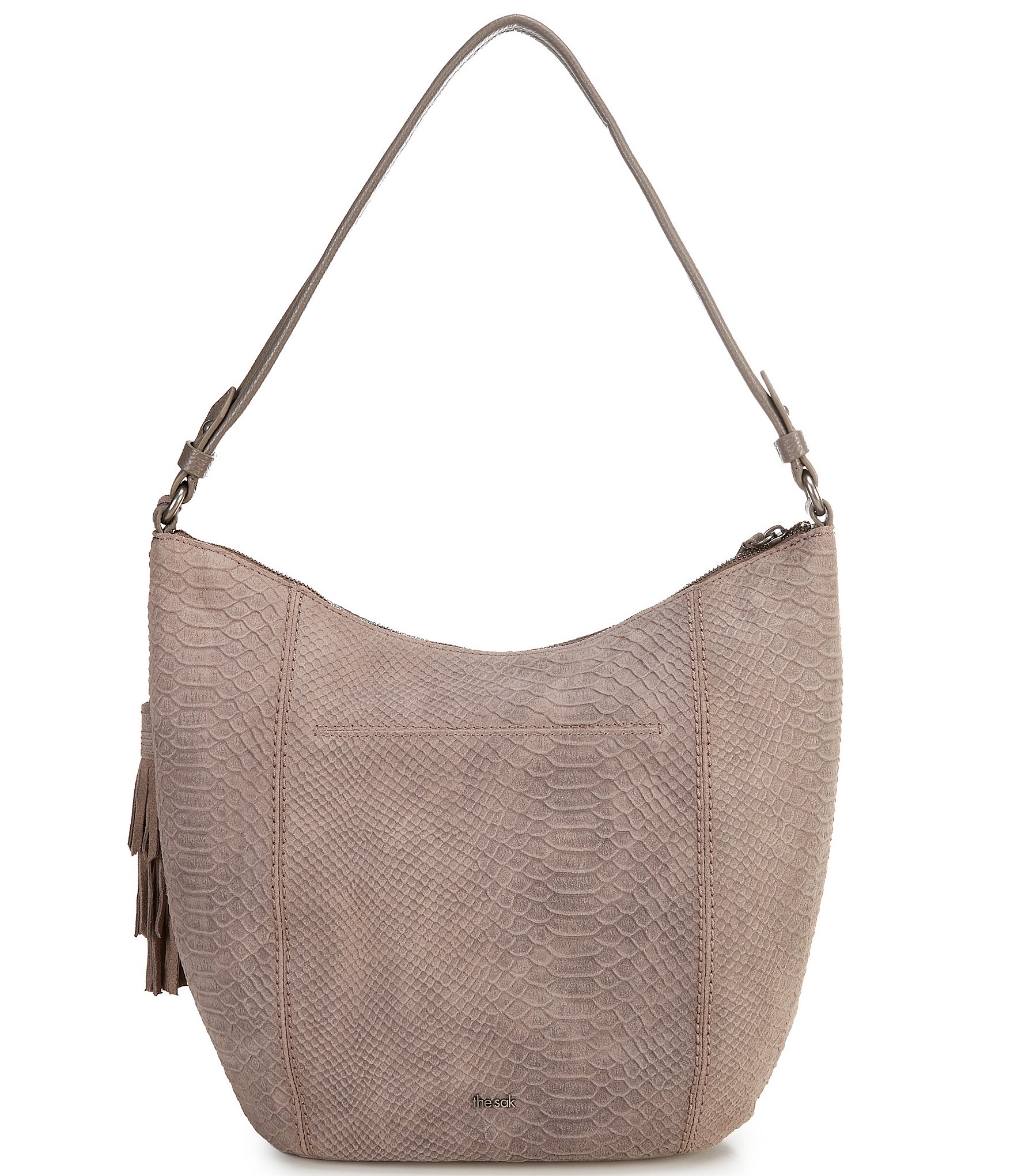 The Sak Sequoia Croco Suede Hobo Bag